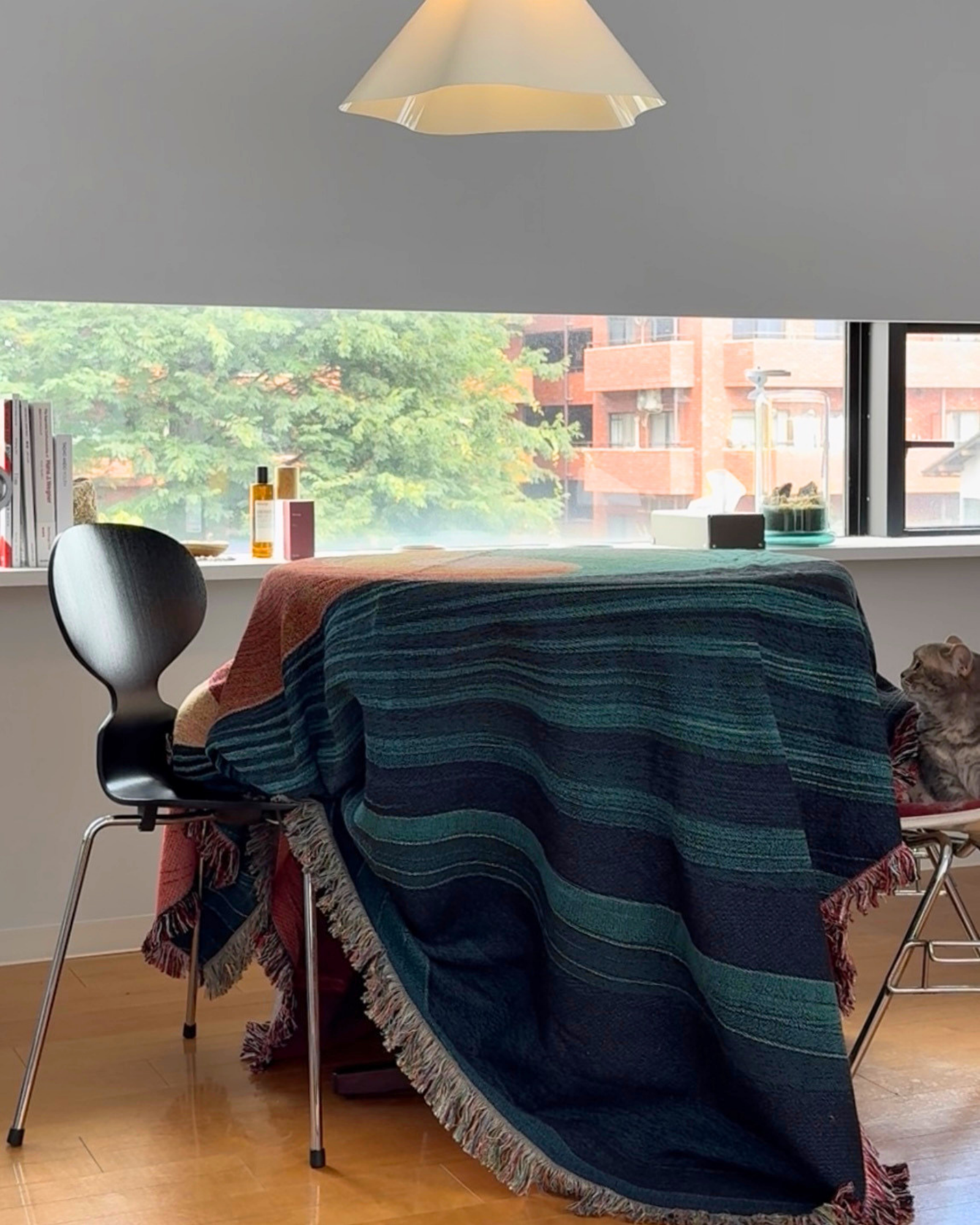Fluid Spiral Throw Blanket