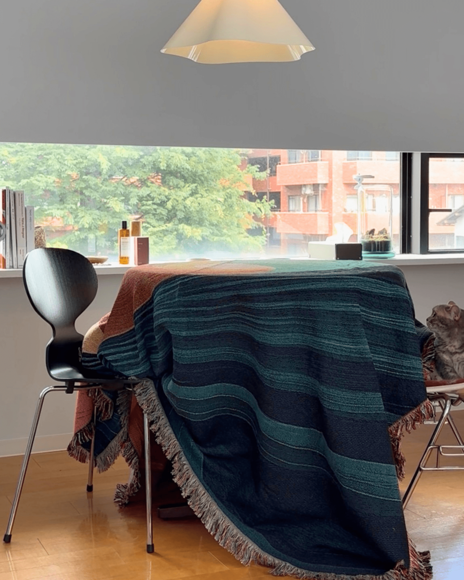 Fluid Spiral Throw Blanket : L