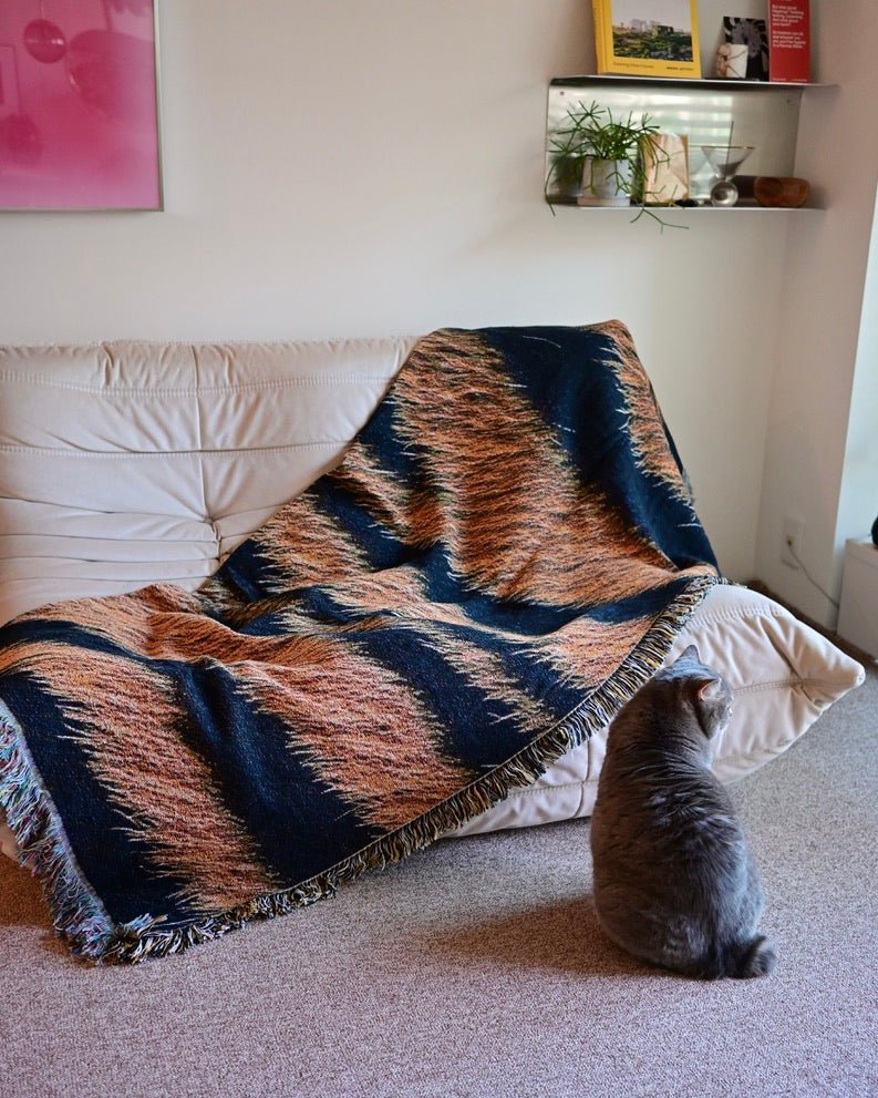 Tiger Hide Throw Blanket : L