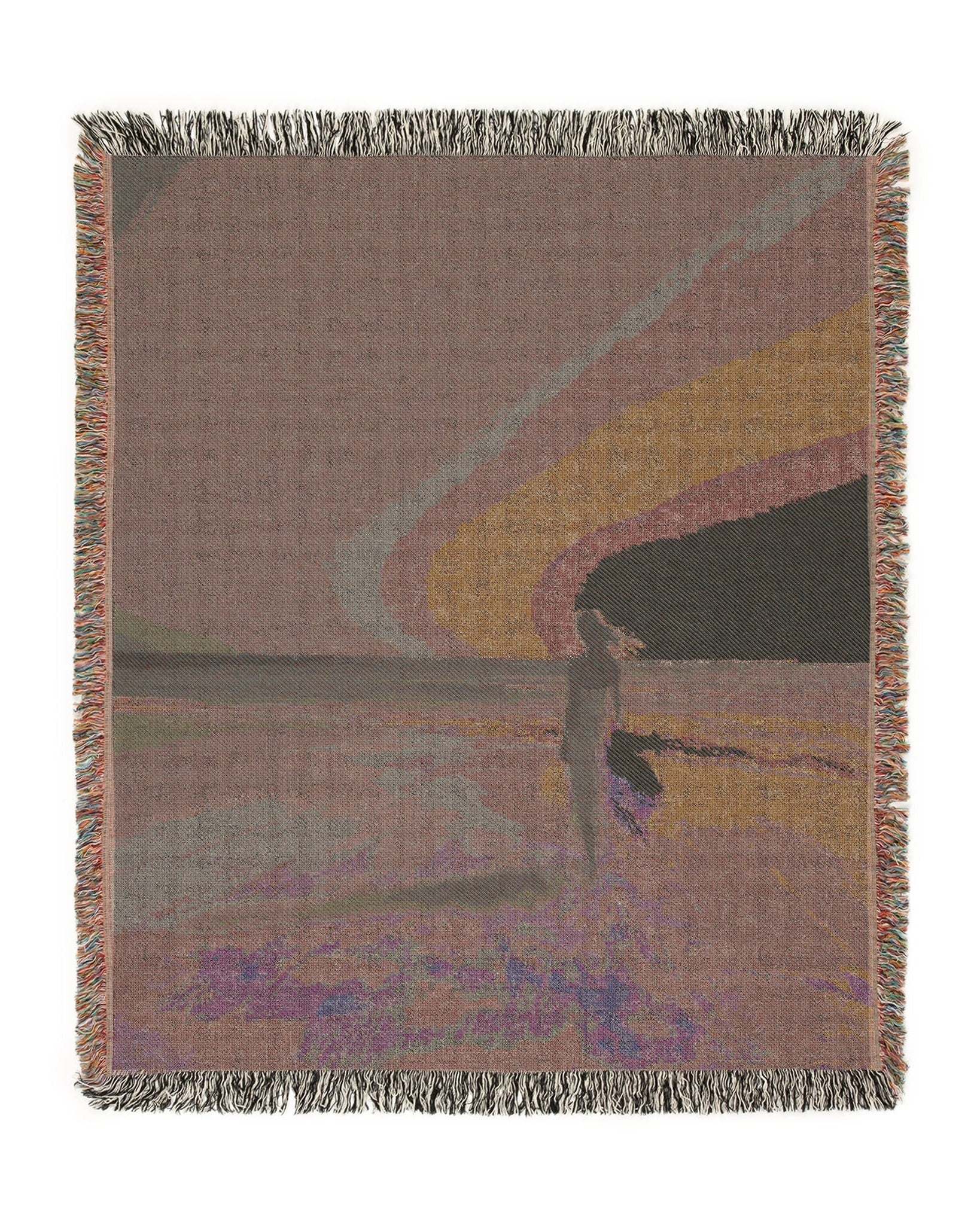 Ocean View Woven Throw Blanket