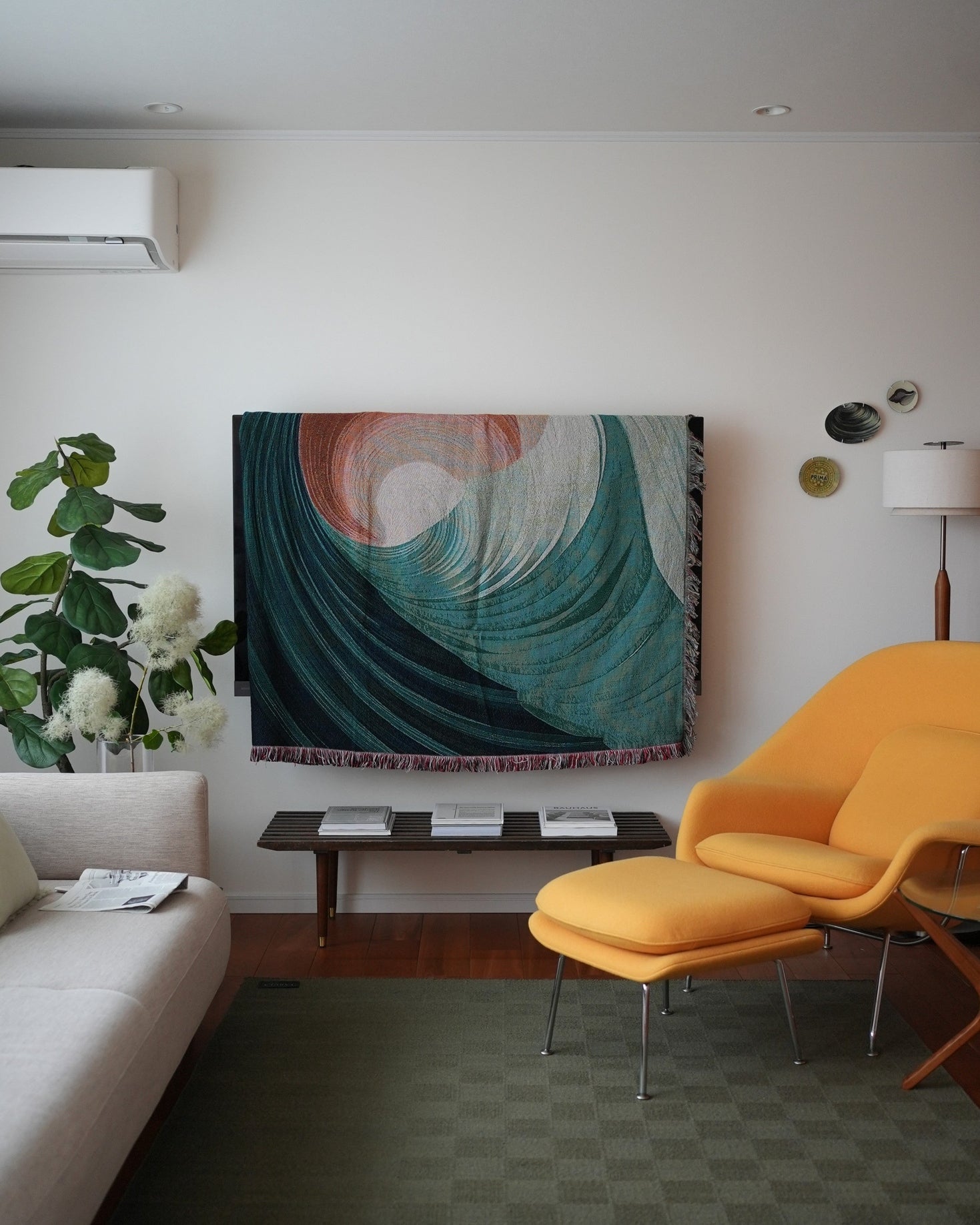 Fluid Spiral Throw Blanket : L
