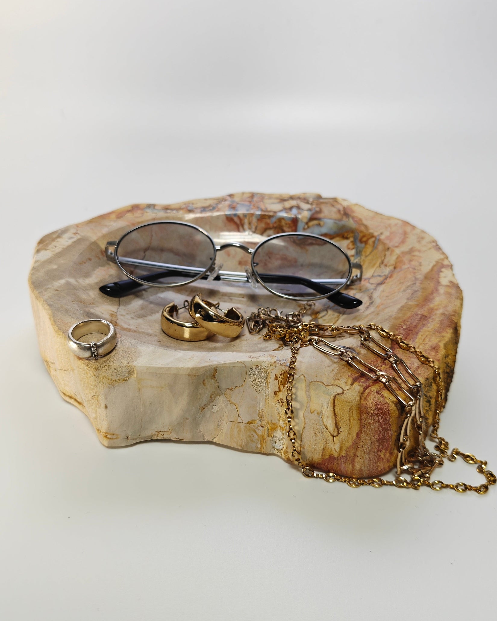Petrified Wood Tray 005