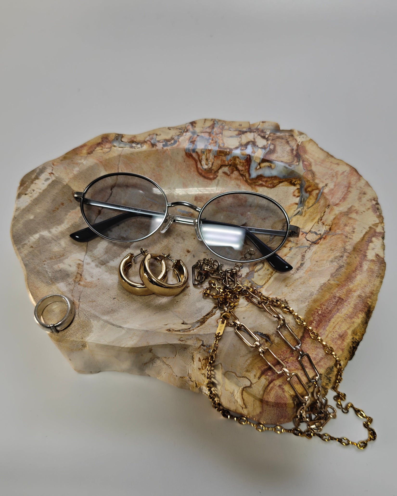 Petrified Wood Tray 005