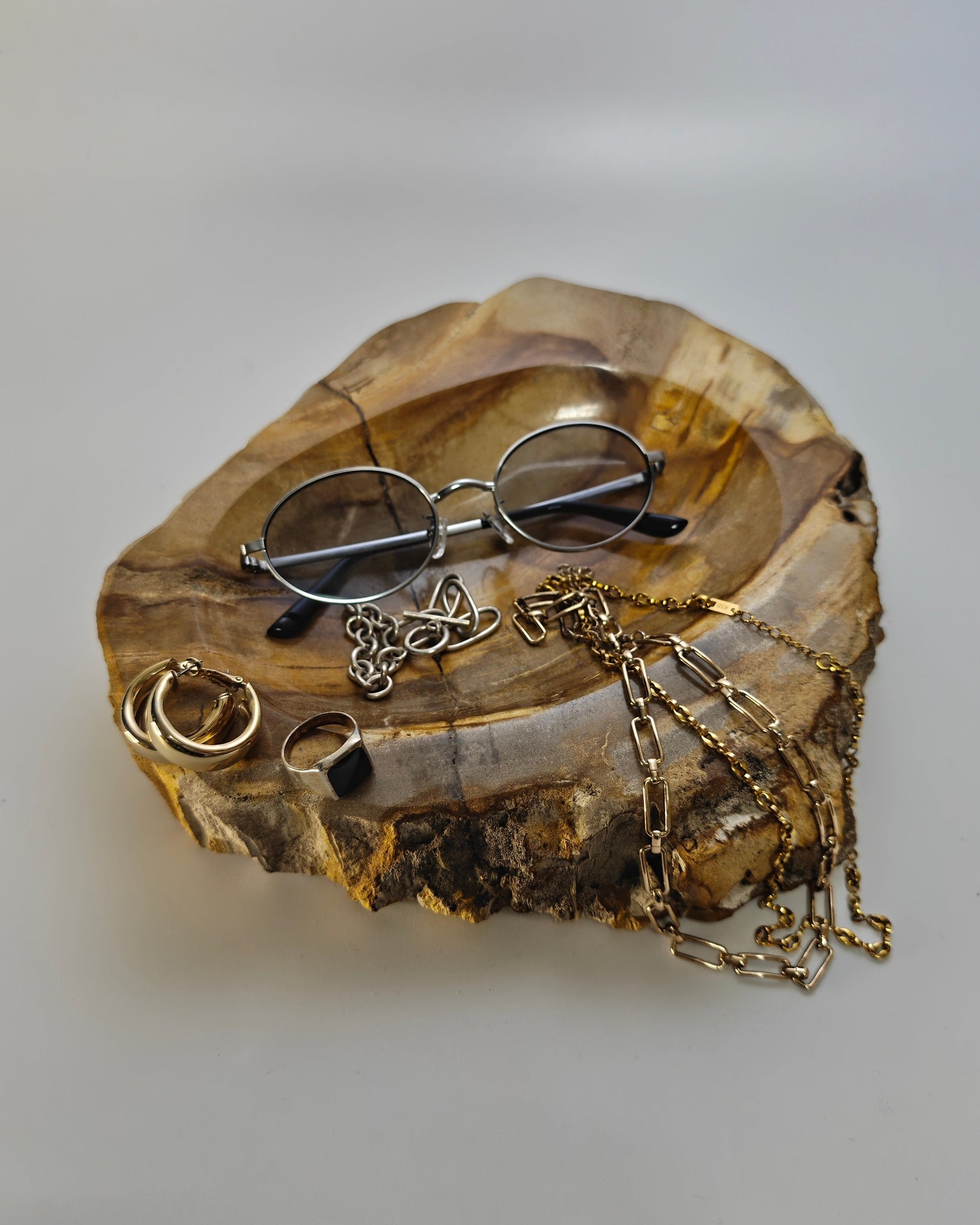 Petrified Wood Tray 009