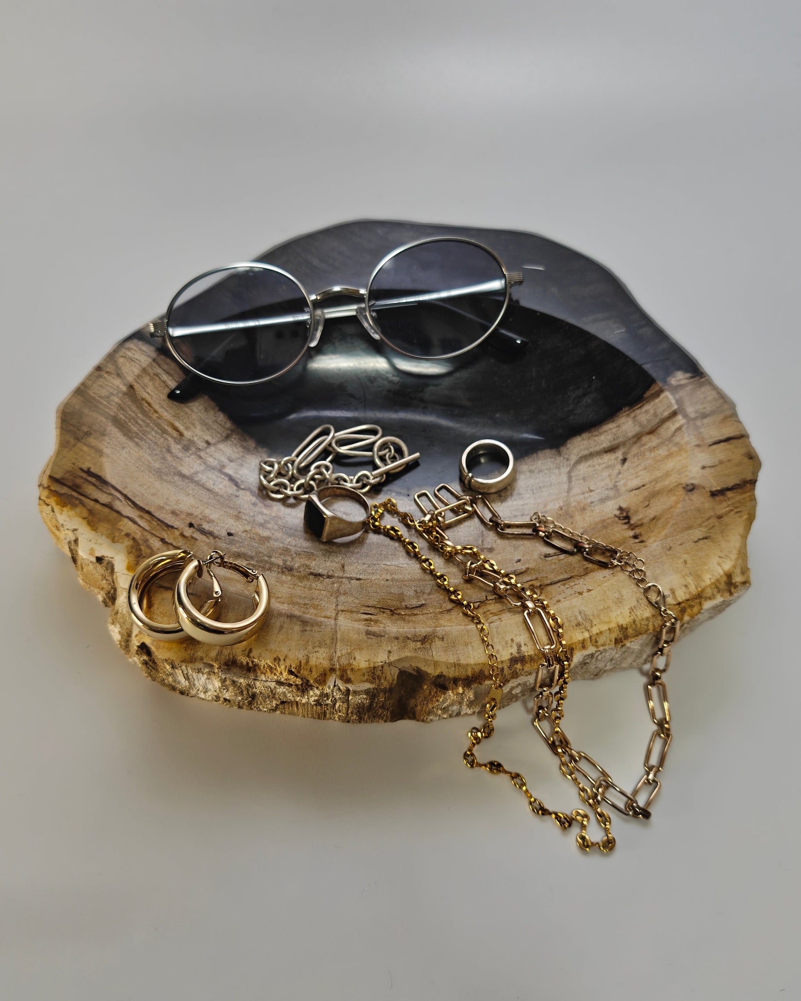 Petrified Wood Tray 010