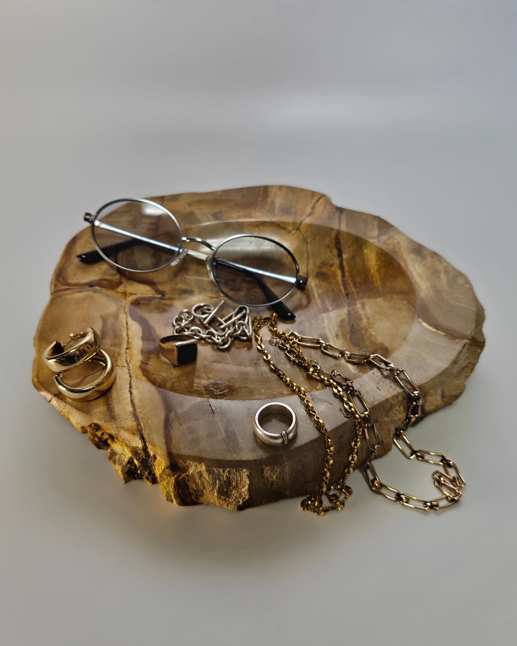 Petrified Wood Tray 011