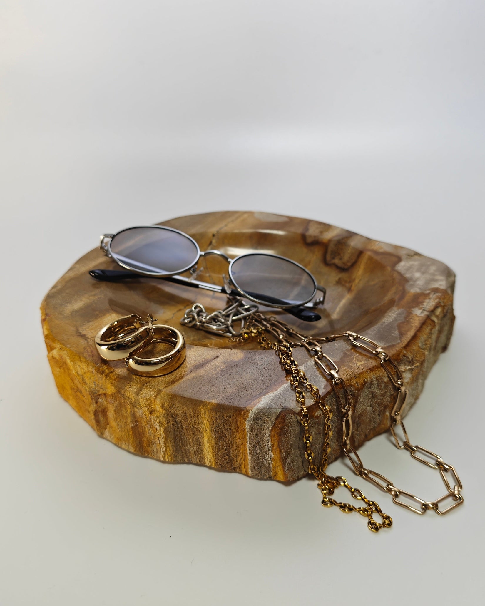 Petrified Wood Tray 014