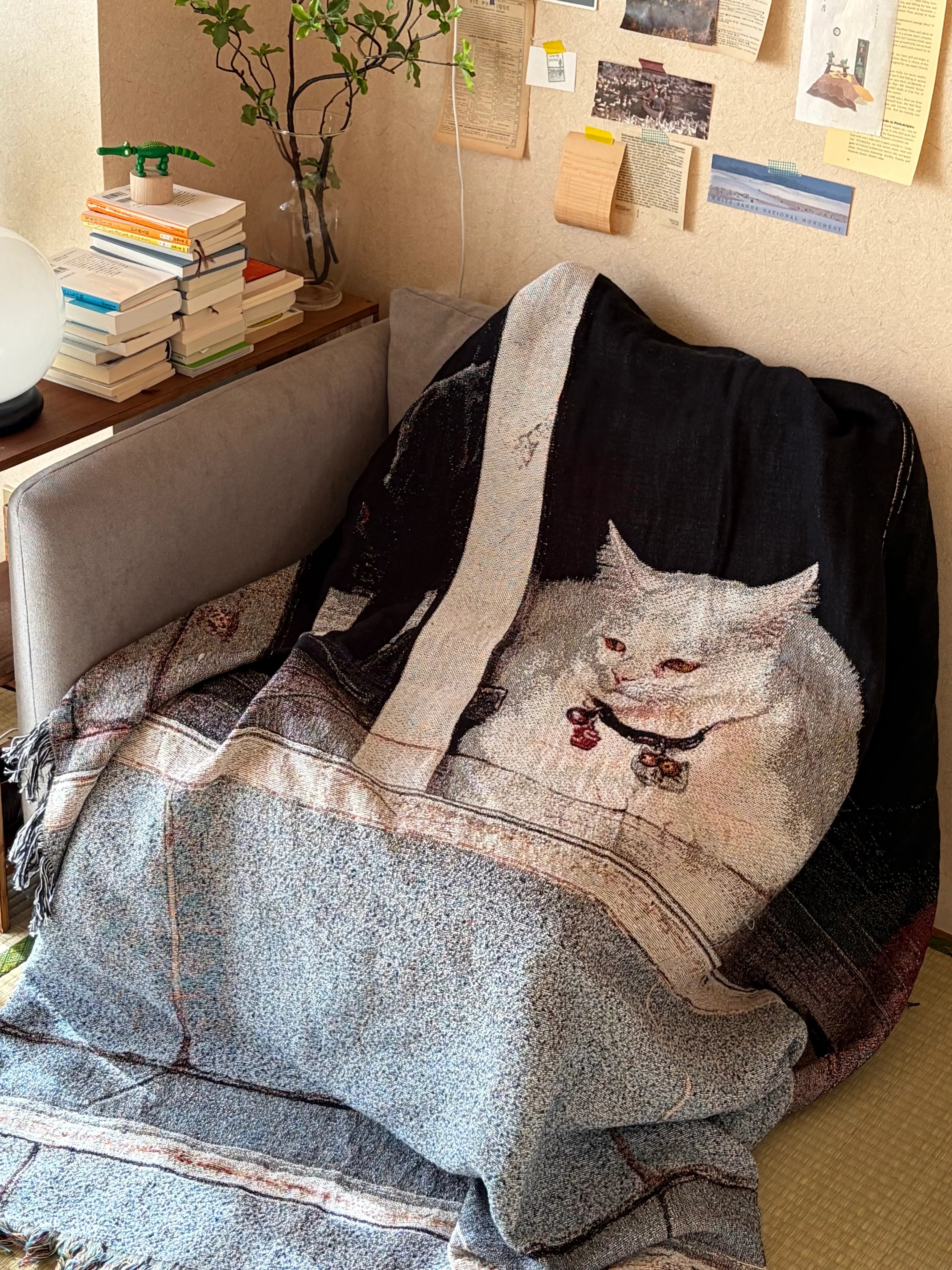 Cat Throw Blanket : L