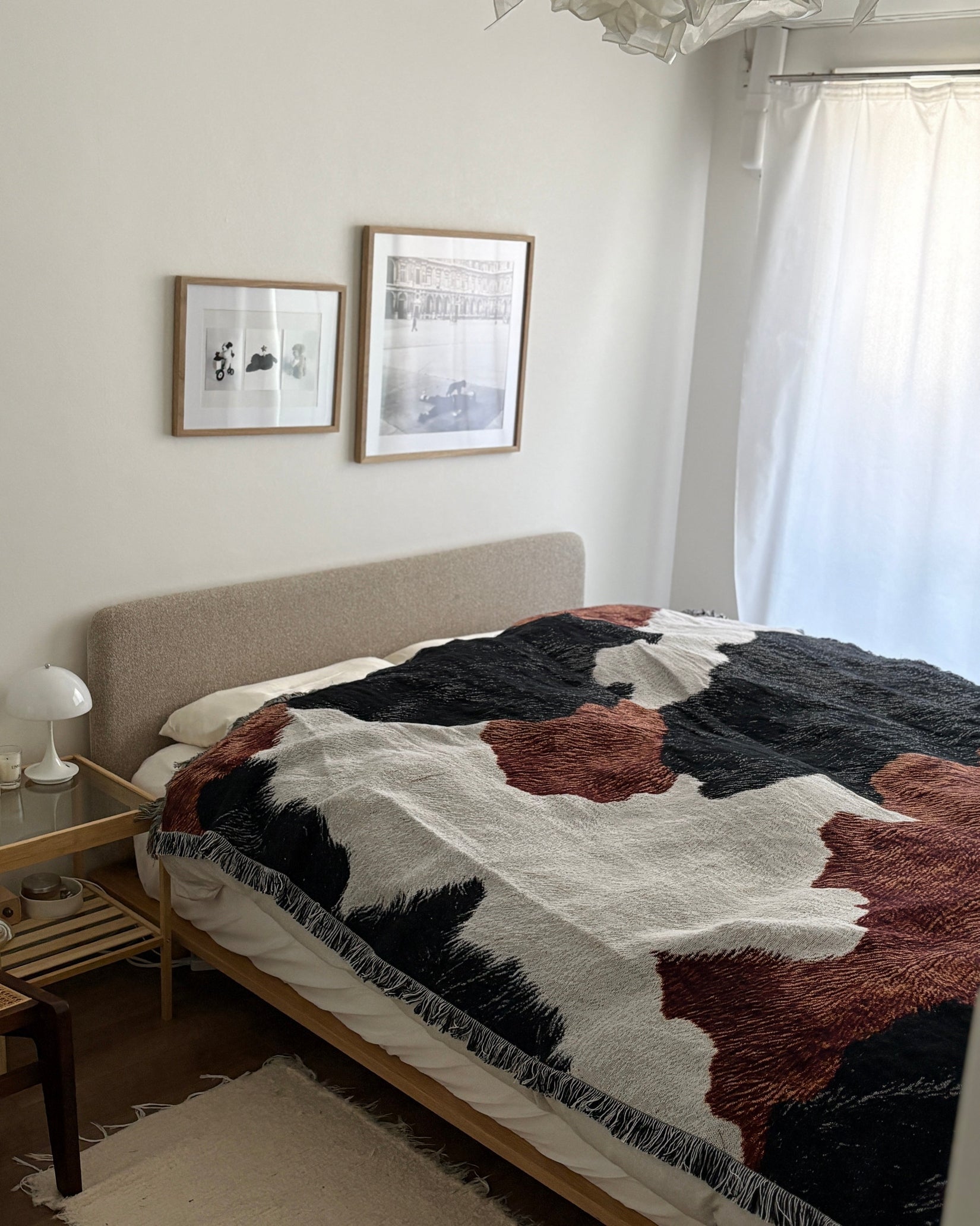 Cow Hide Throw Blanket : L
