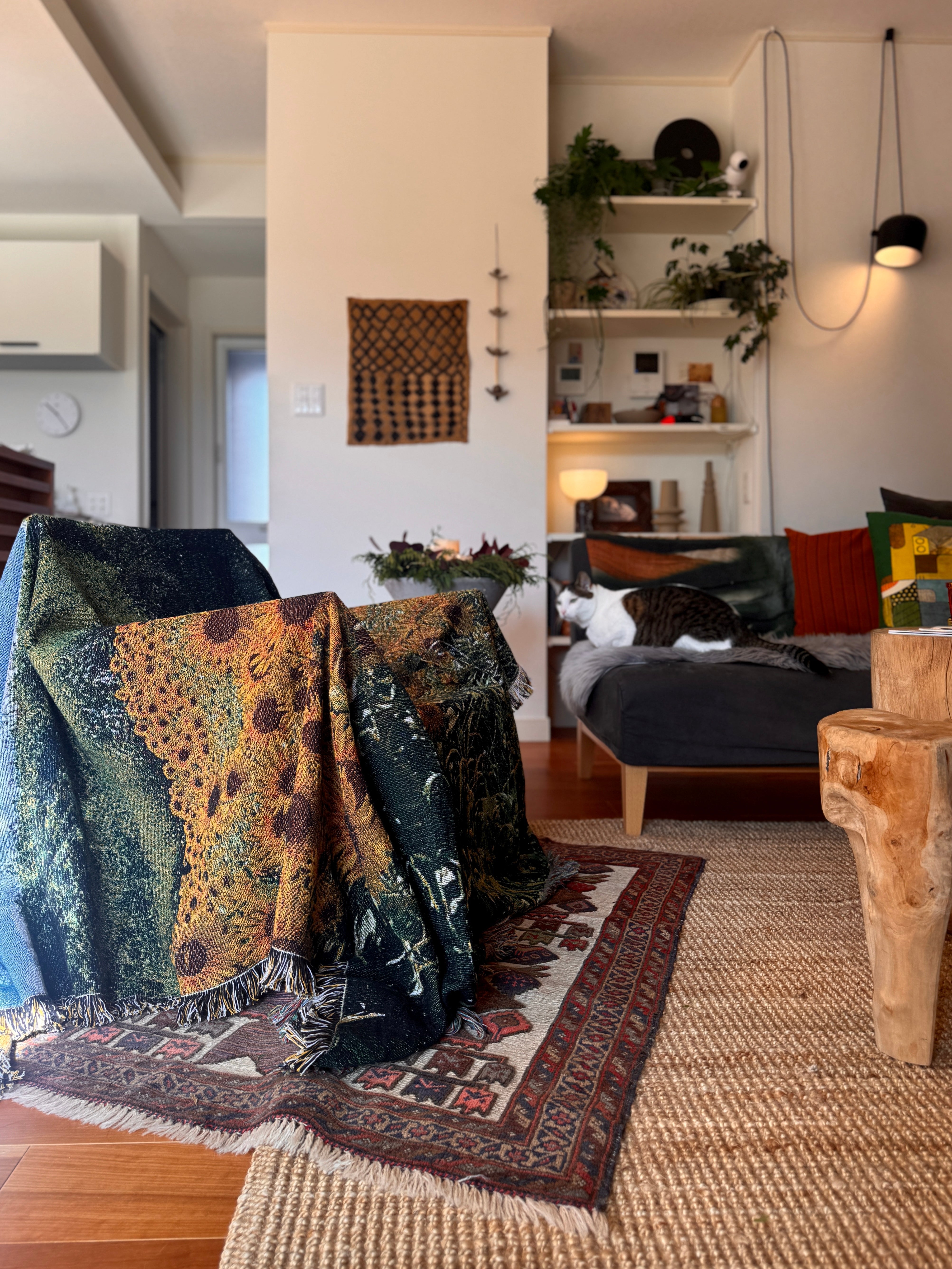 Gone Summer's Day Throw Blanket : L