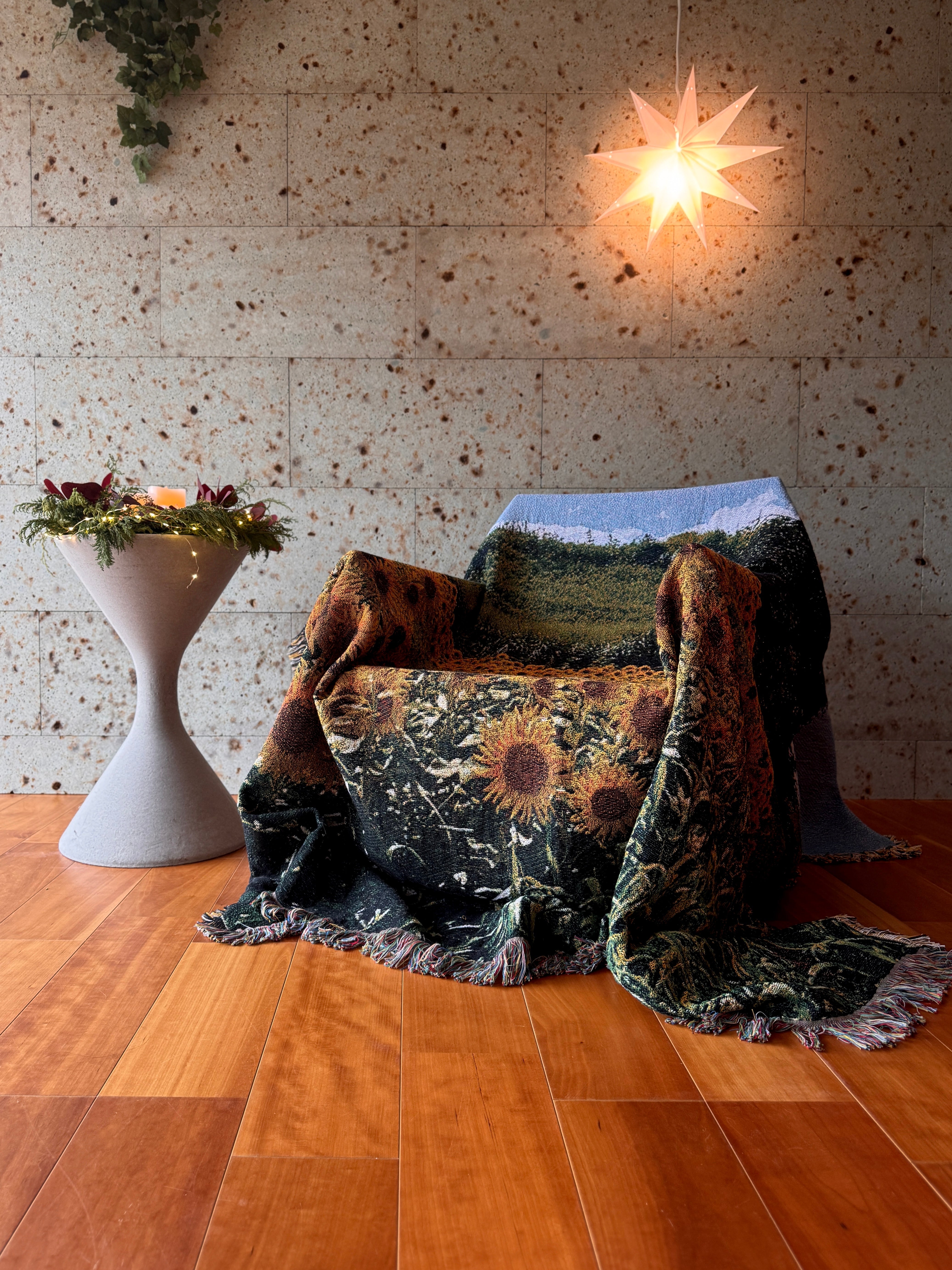 Gone Summer's Day Throw Blanket : L