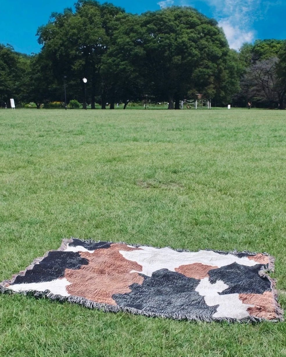 Cow Hide Throw Blanket