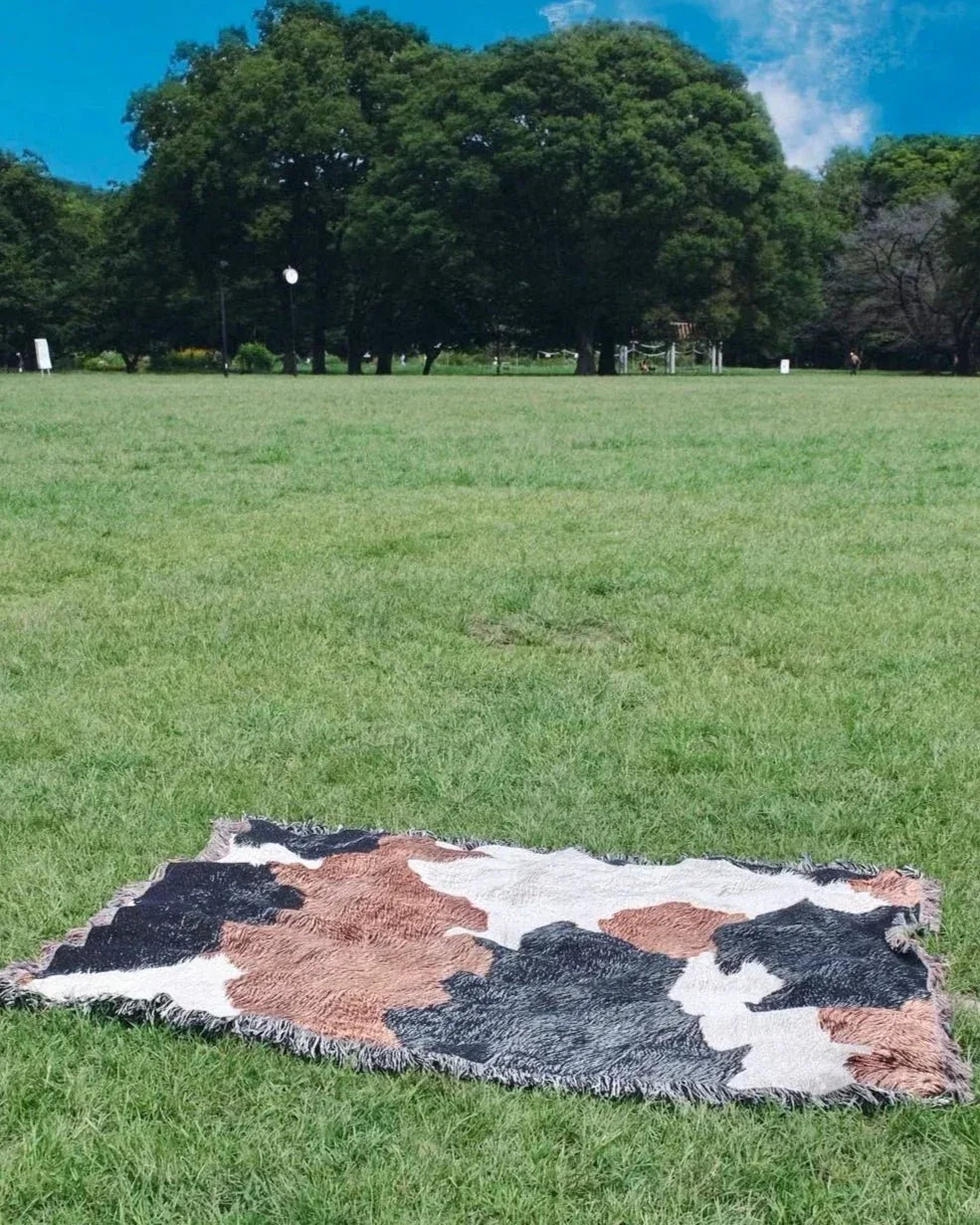 Cow Hide Throw Blanket : L