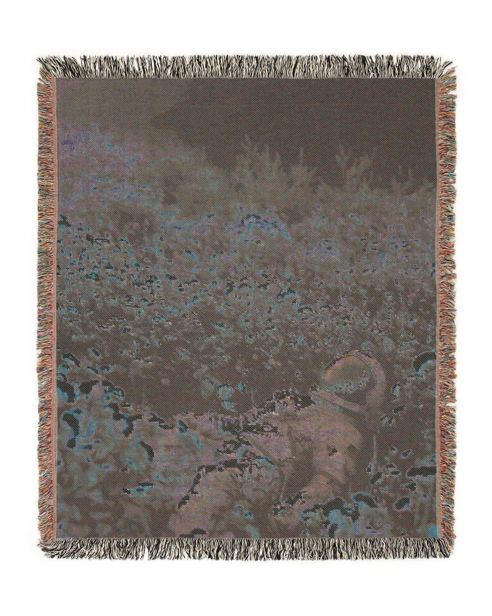 Astoronaut Flower Woven Throw Blanket - imperf