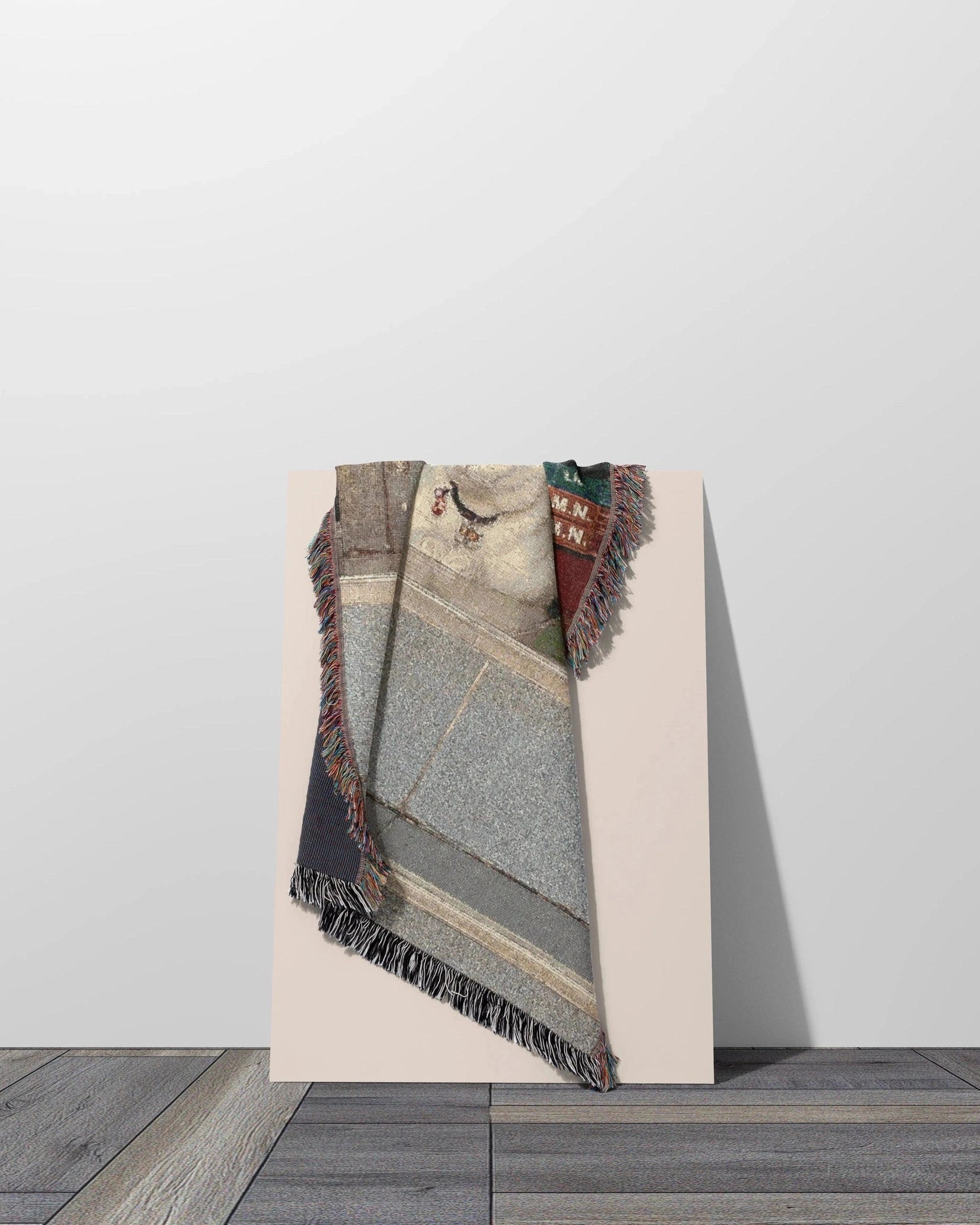 Cat Woven Throw Blanket - imperf