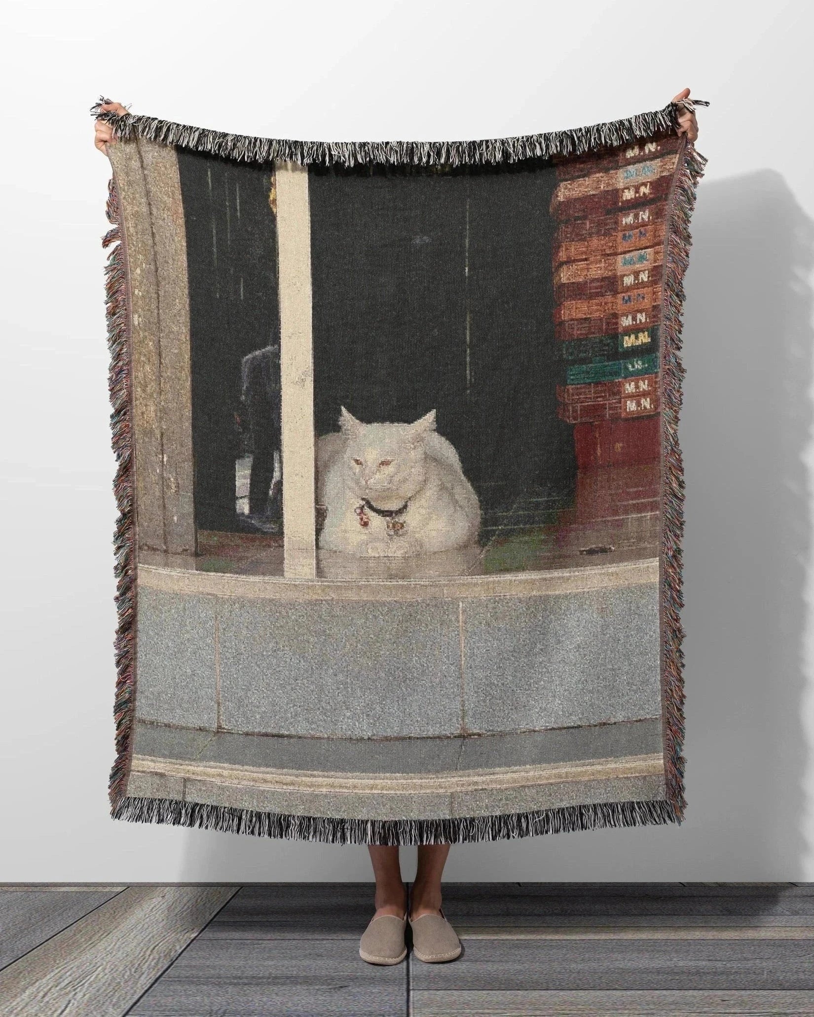 Cat Throw Blanket : M