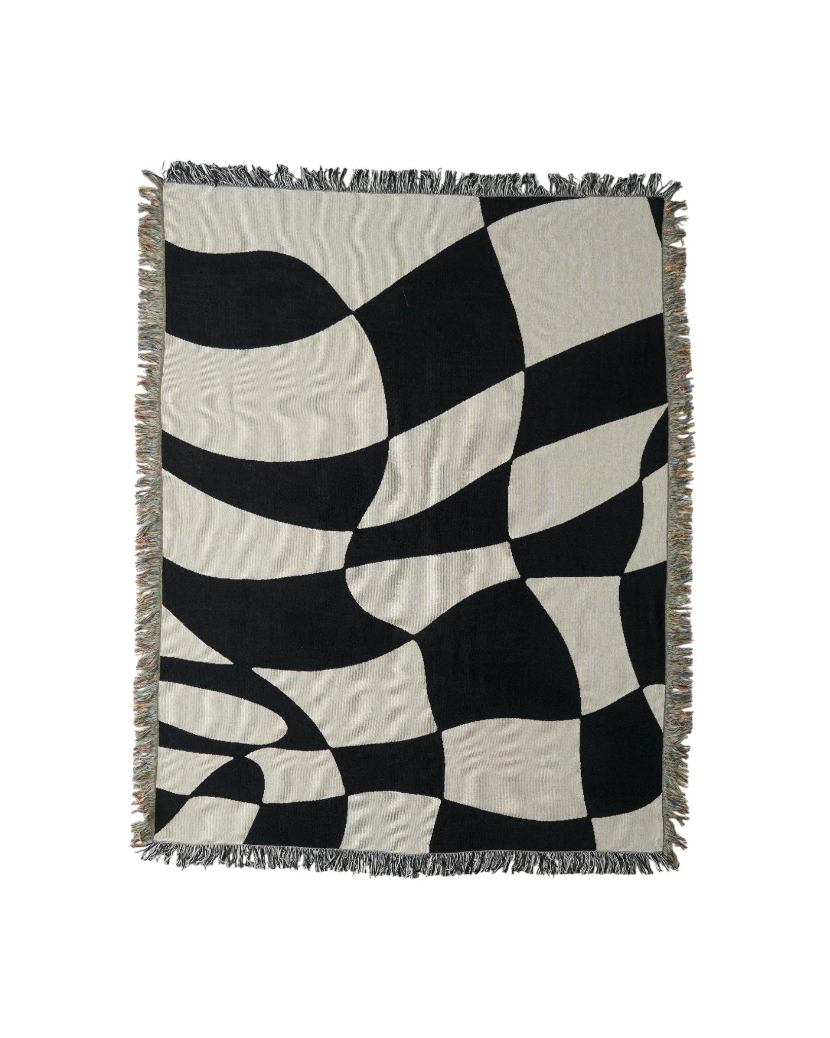 Distorted Check Throw Blanket : M