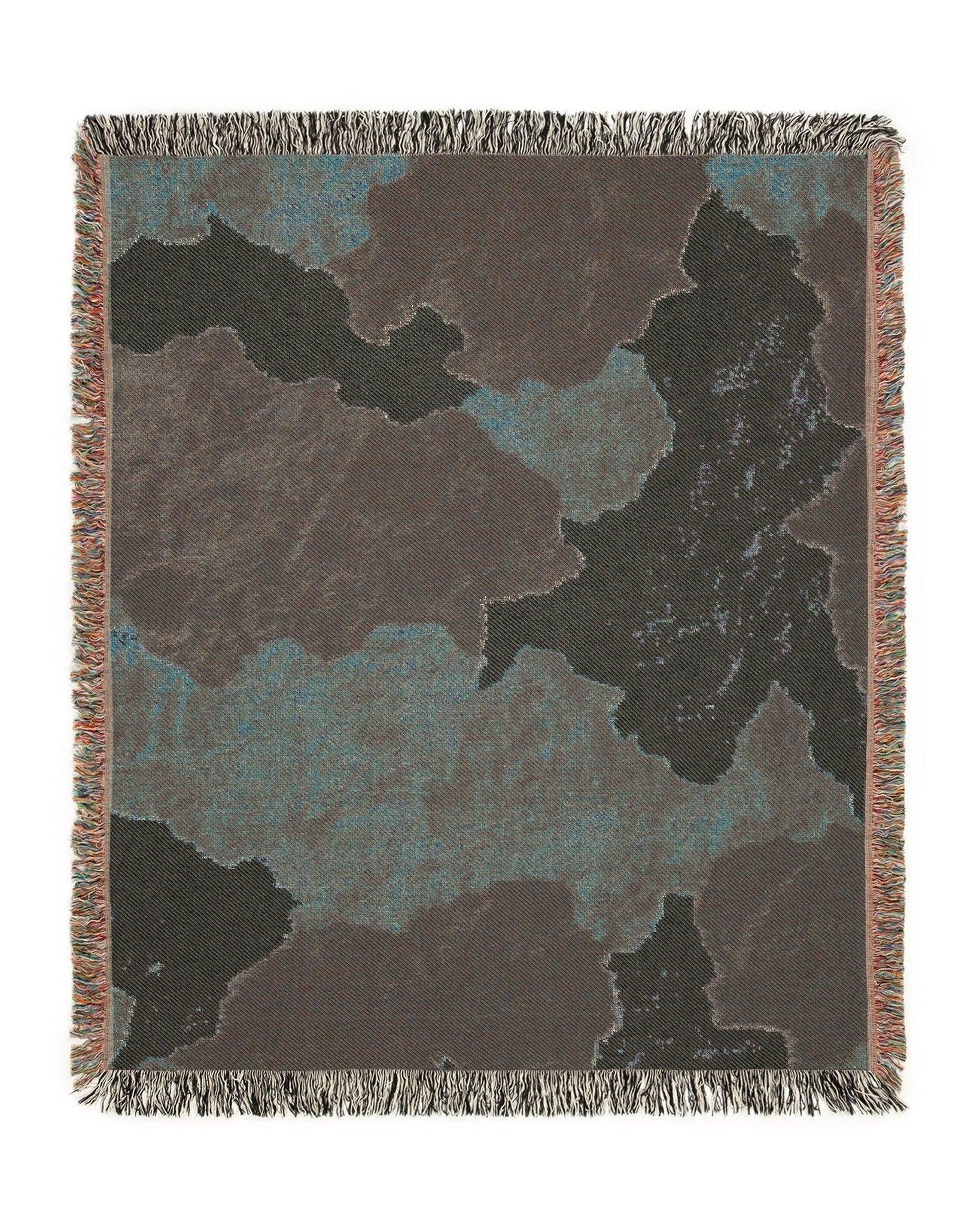 Cow Hide Woven Throw Blanket - imperf