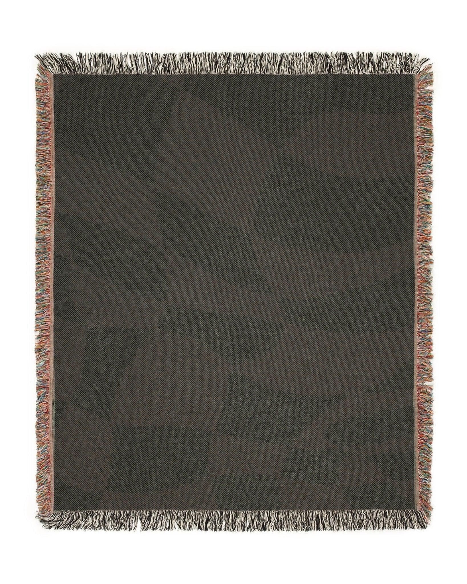 Distorted Check Woven Throw Blanket - imperf