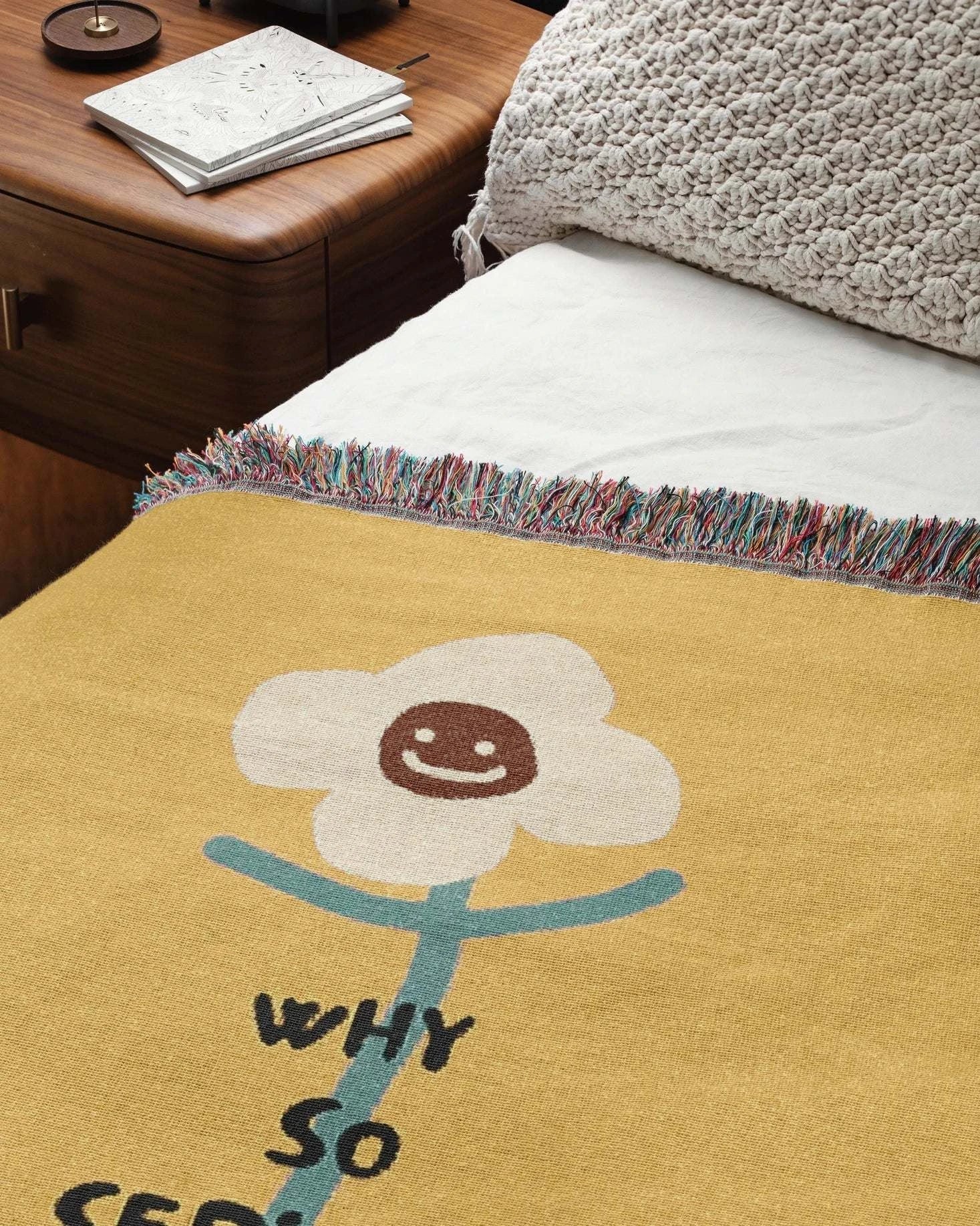 Don't Worry Woven Blanket - imperf