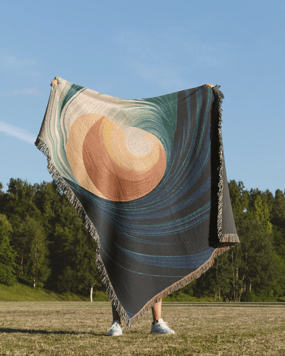 Fluid Spiral Woven Blanket - imperf
