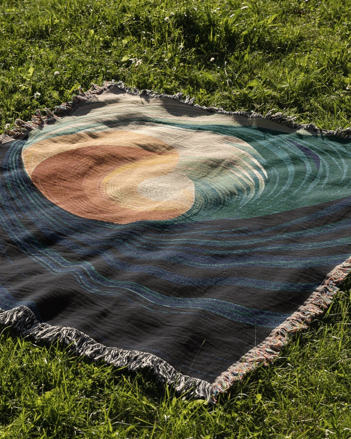 Fluid Spiral Woven Blanket - imperf