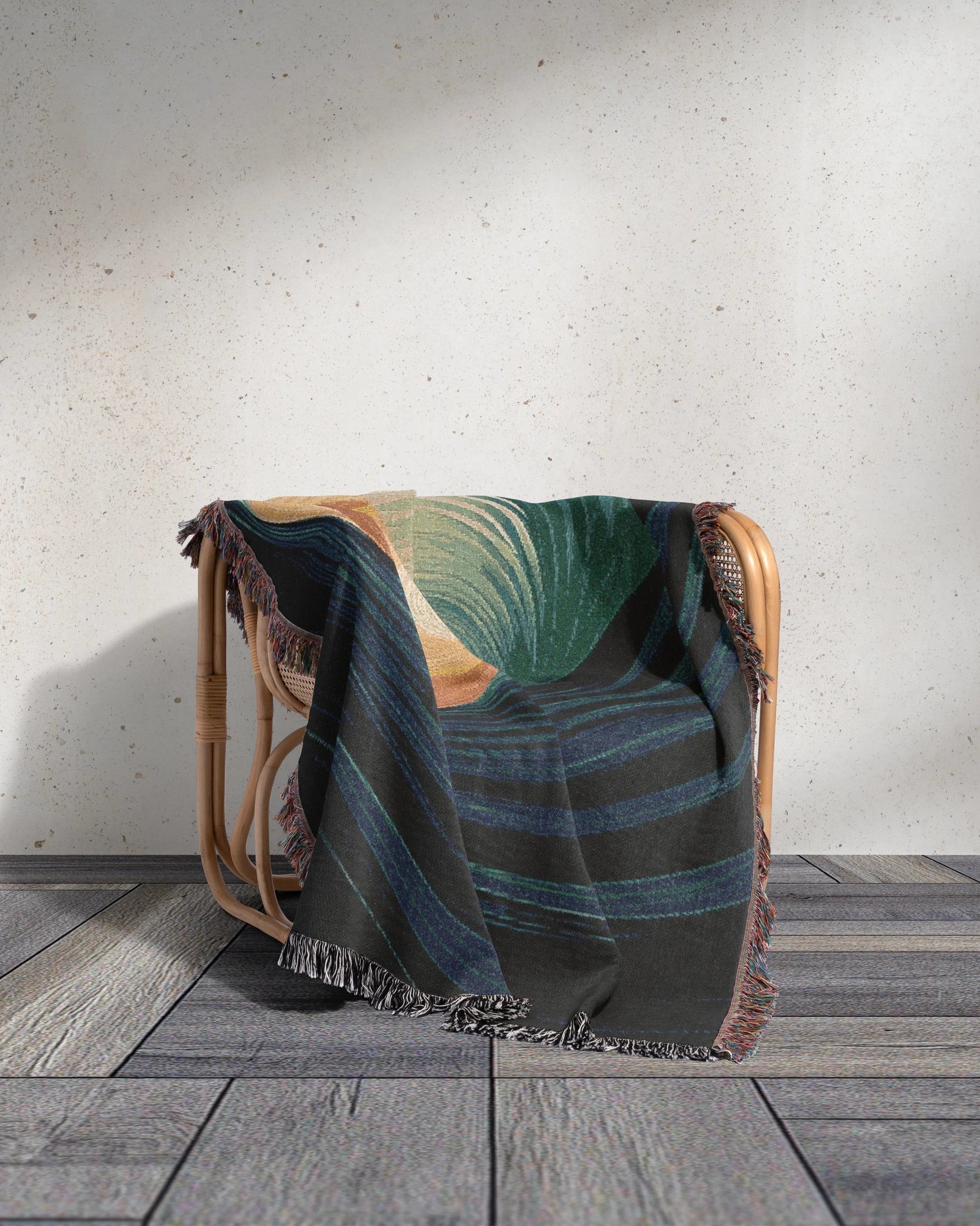 Fluid Spiral Woven Blanket - imperf