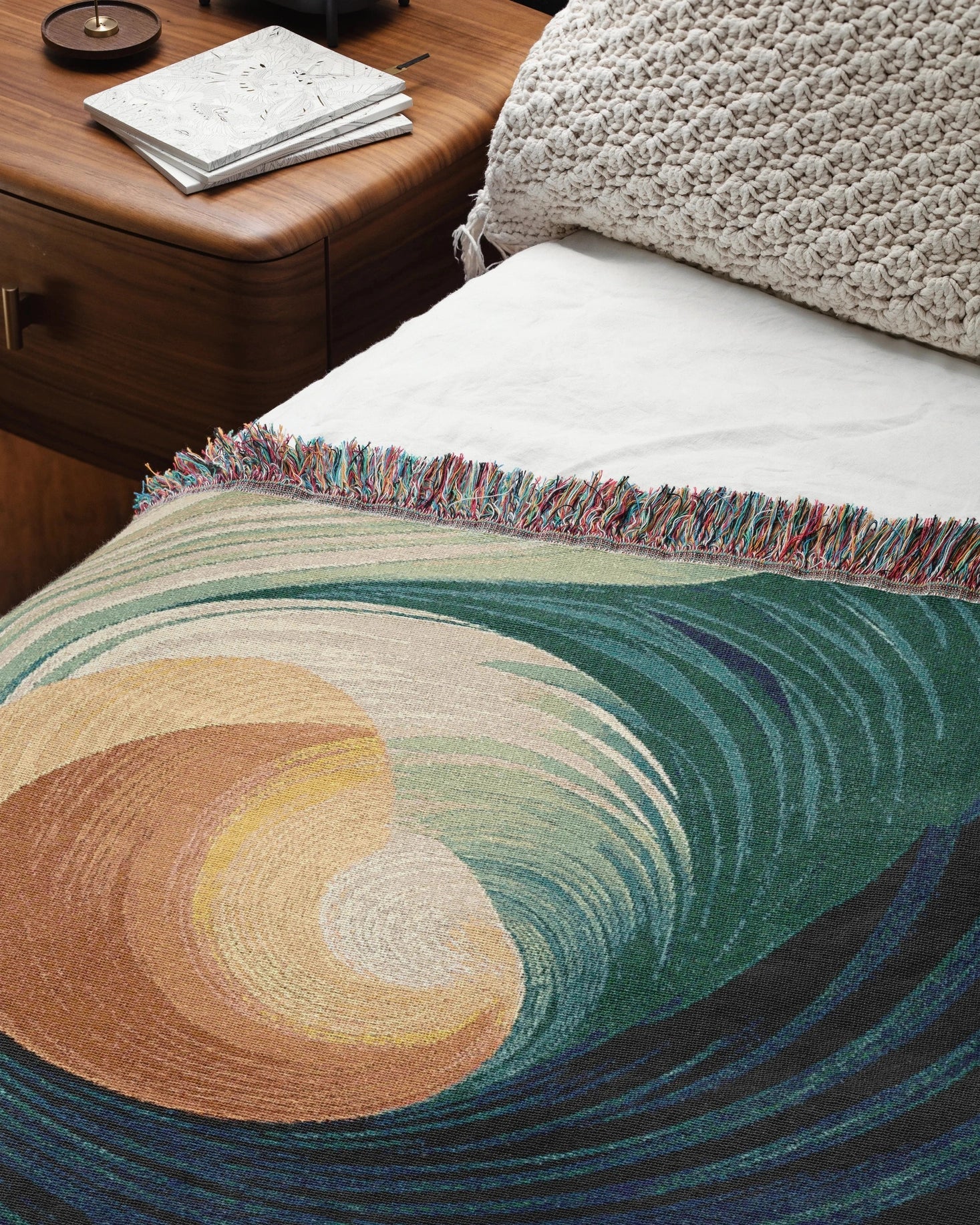 Fluid Spiral Woven Blanket - imperf