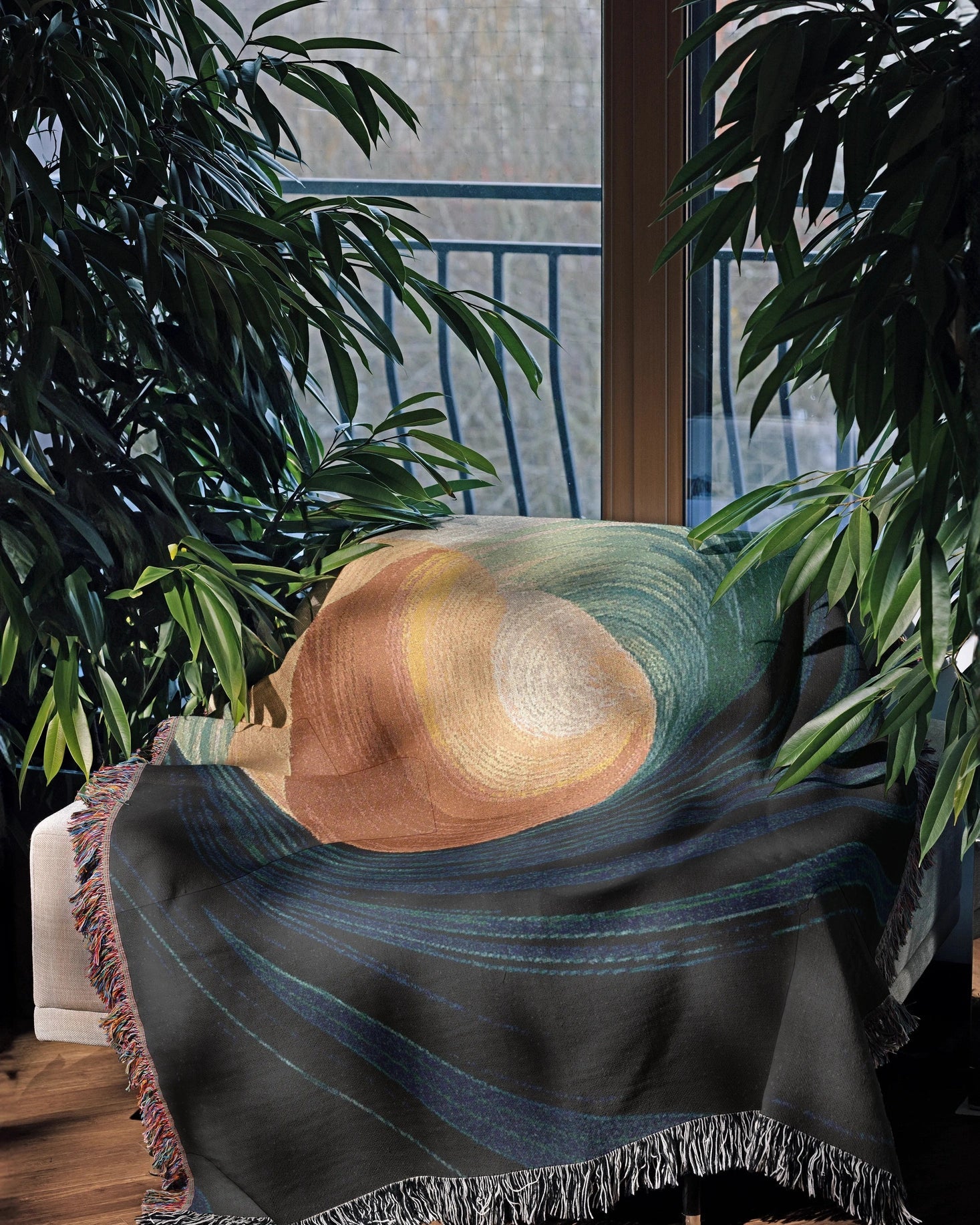 Fluid Spiral Woven Blanket - imperf