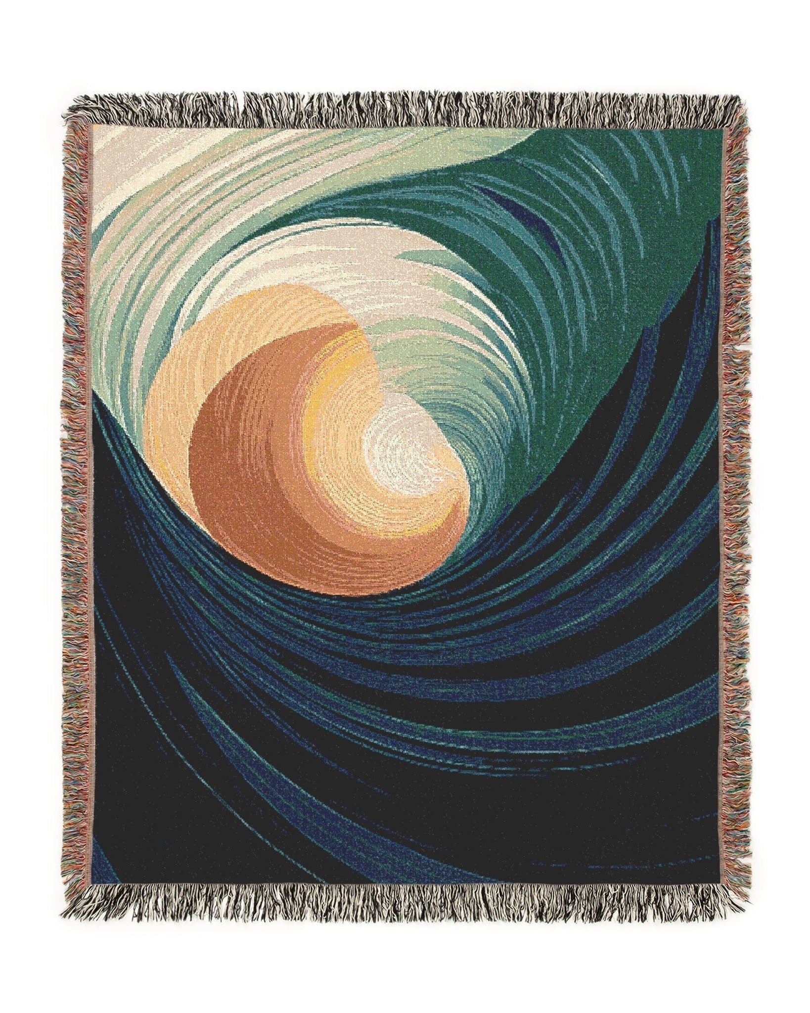 Fluid Spiral Woven Blanket - imperf