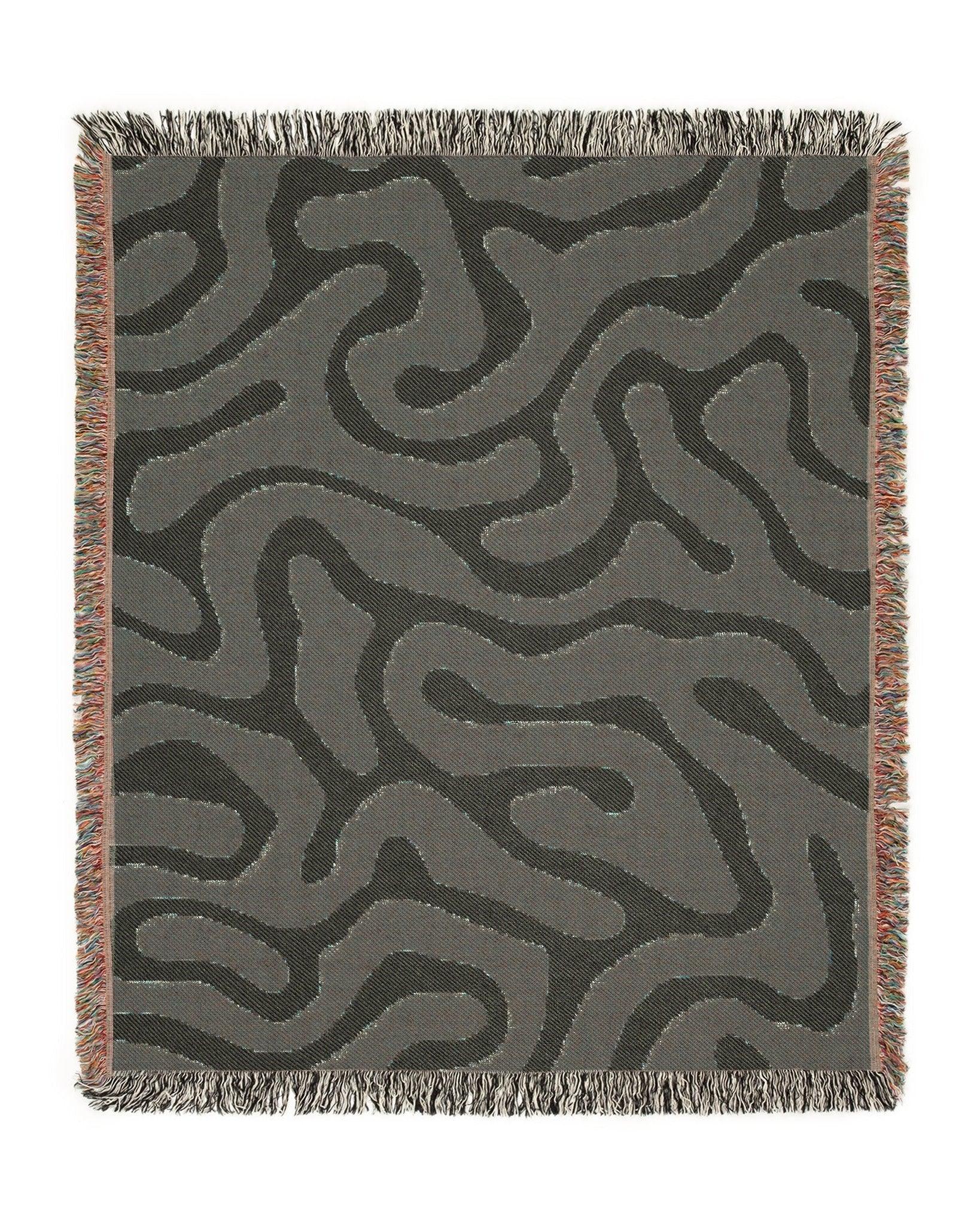 Maze Path Woven Throw Blanket - imperf