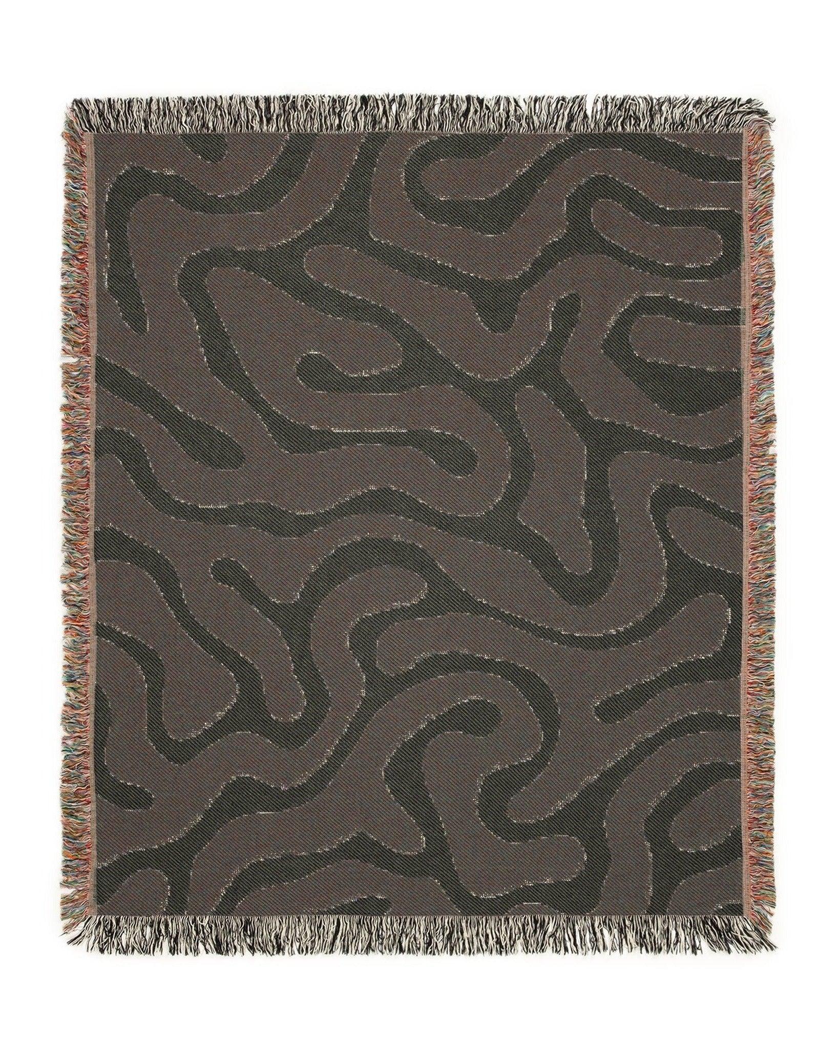 Maze Path Woven Throw Blanket - imperf