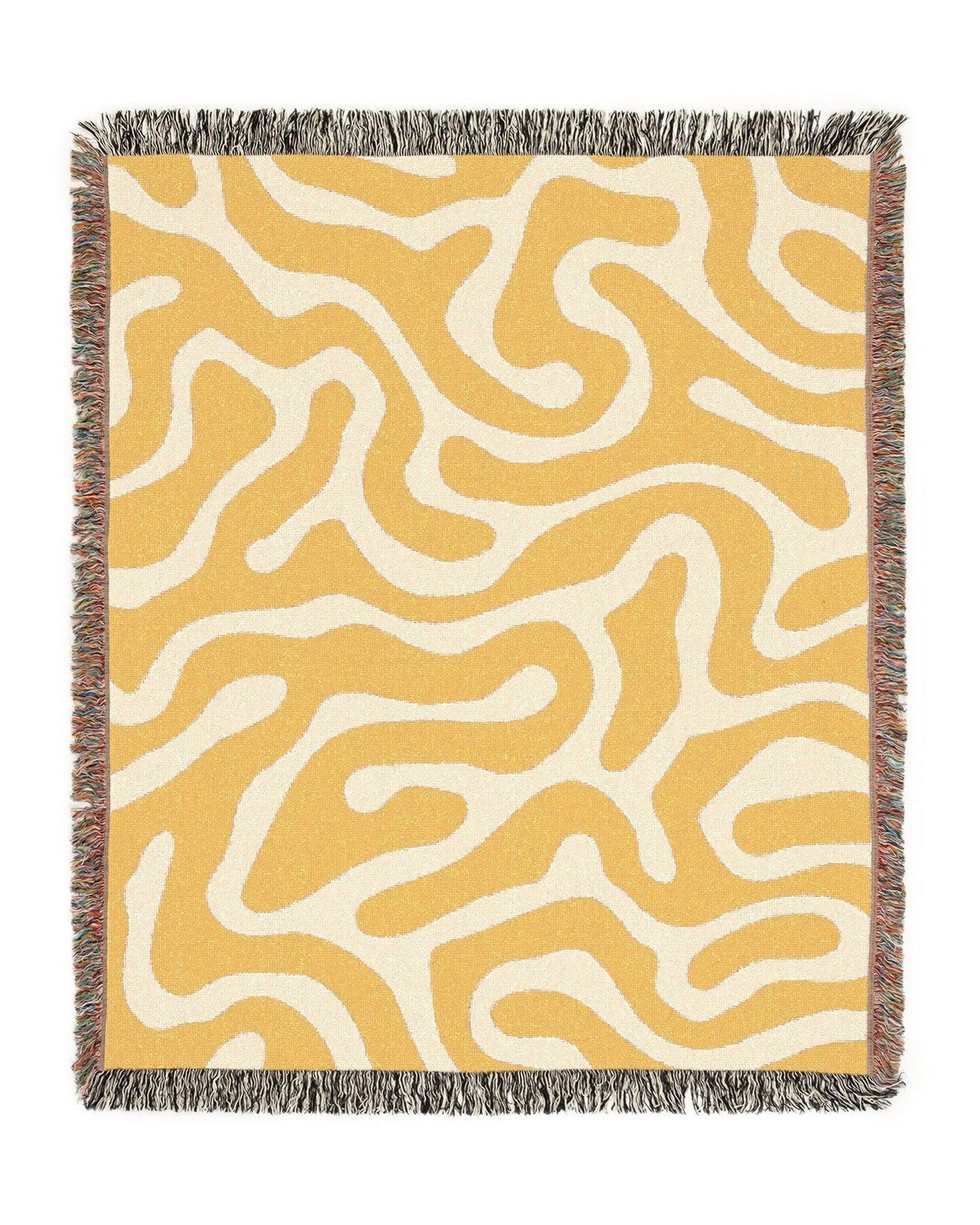 Maze Path Woven Throw Blanket - imperf