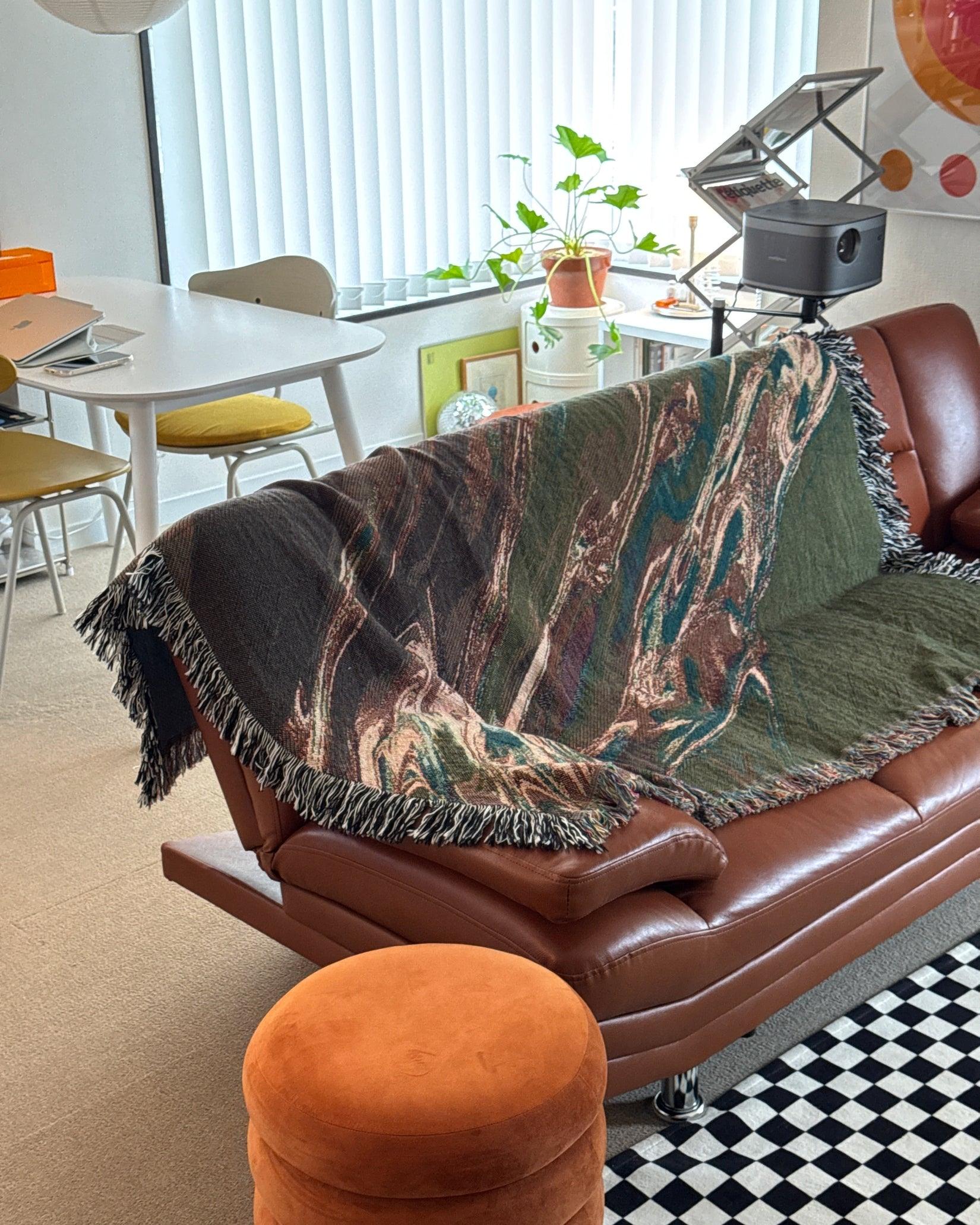 Pastel Flow Woven Throw Blanket - imperf