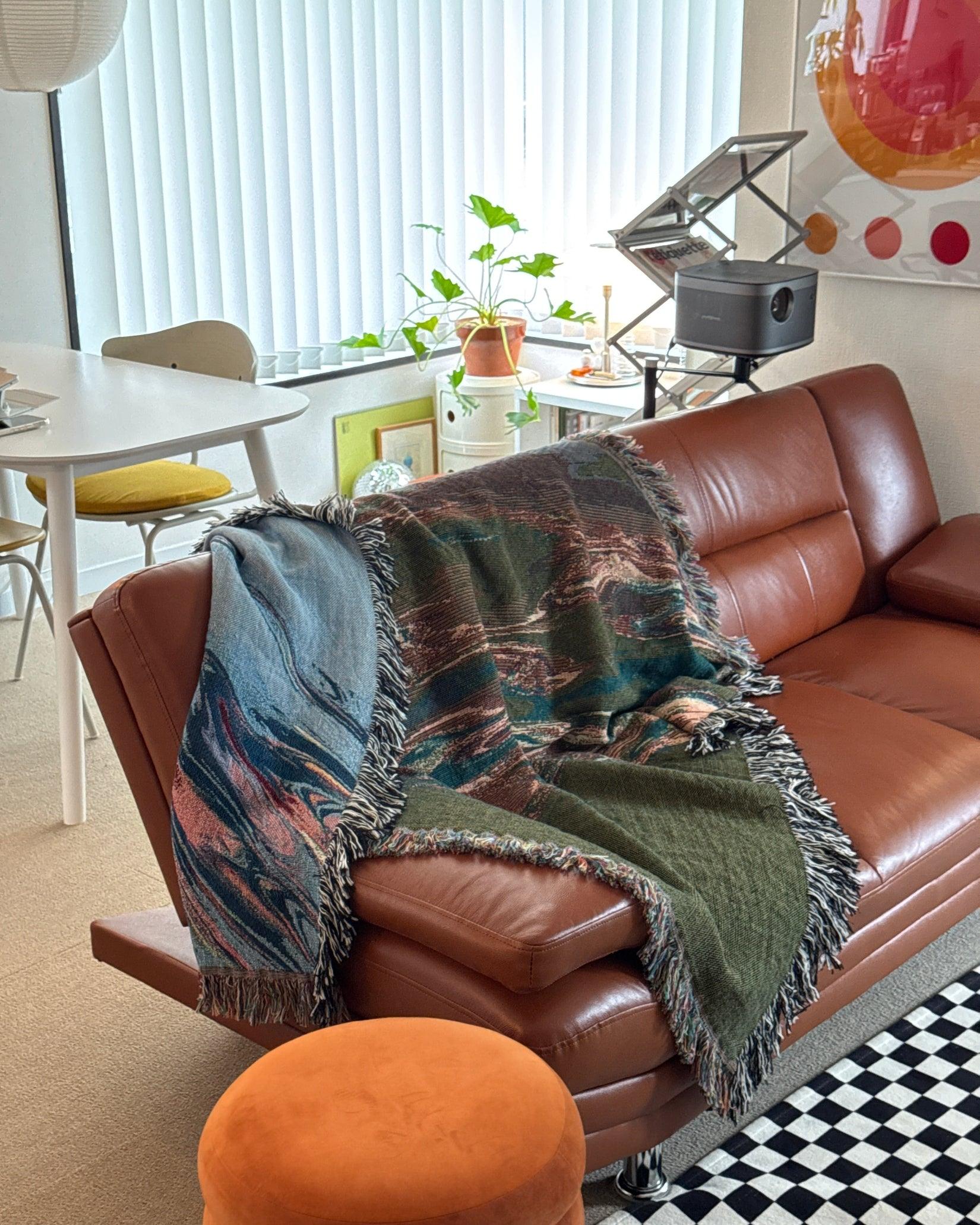 Pastel Flow Woven Throw Blanket - imperf