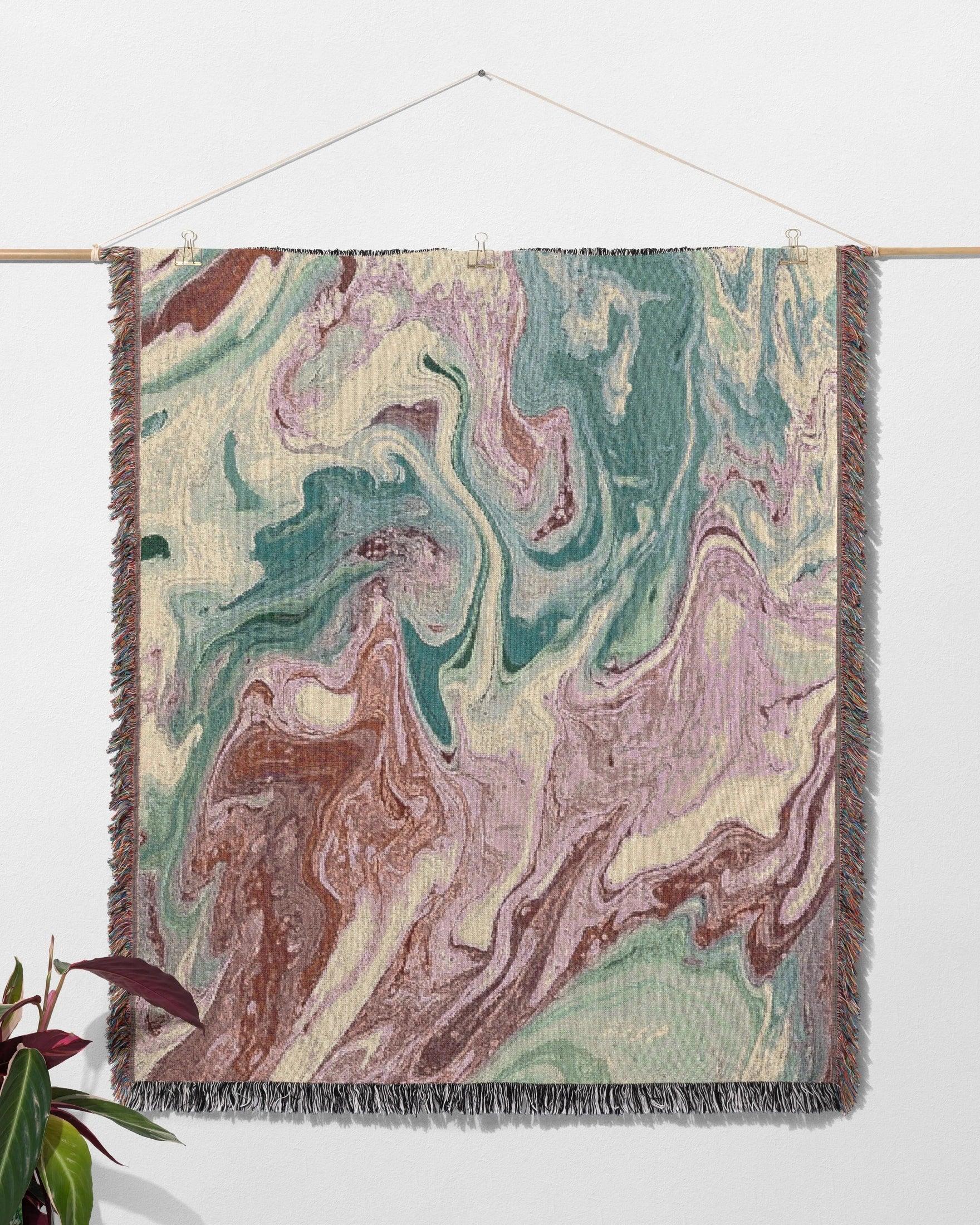 Pastel Marble Woven Throw Blanket - imperf