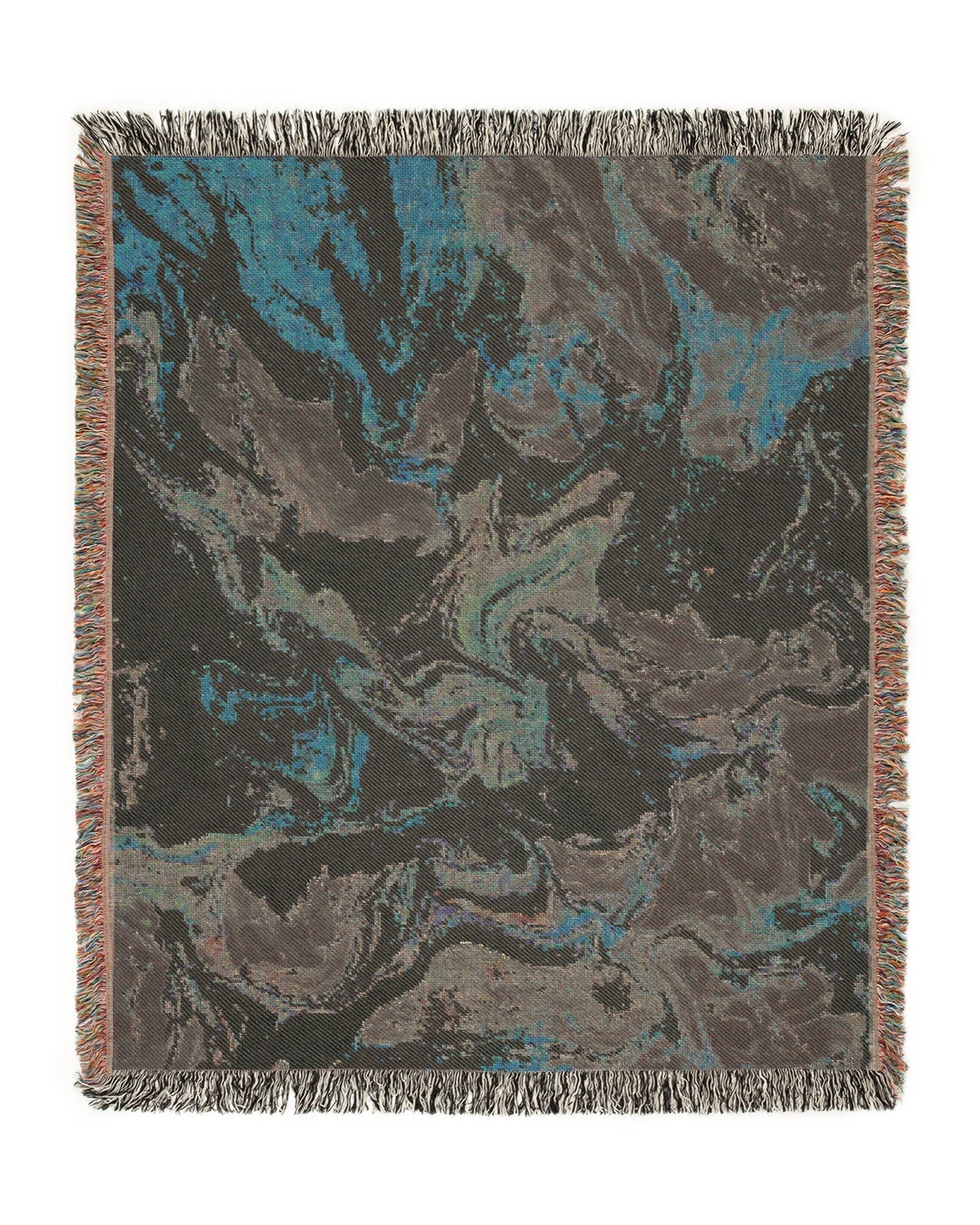 Pink Marble Woven Throw Blanket - imperf