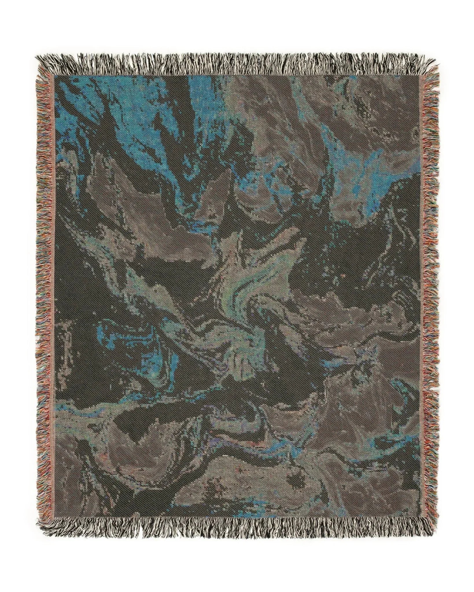 Pink Marble Woven Throw Blanket - imperf