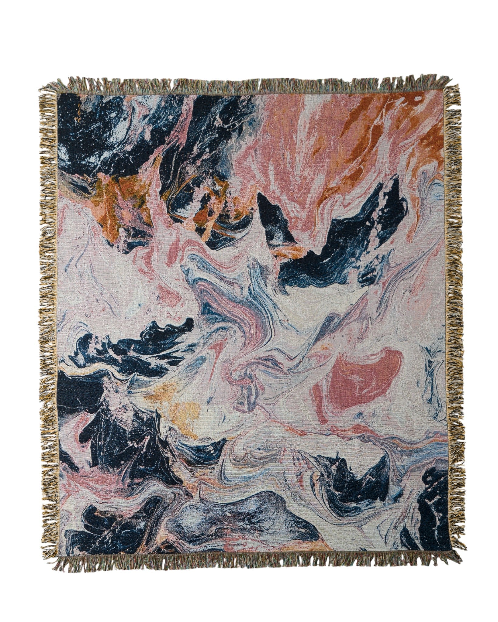 Pink Flow Throw Blanket : L