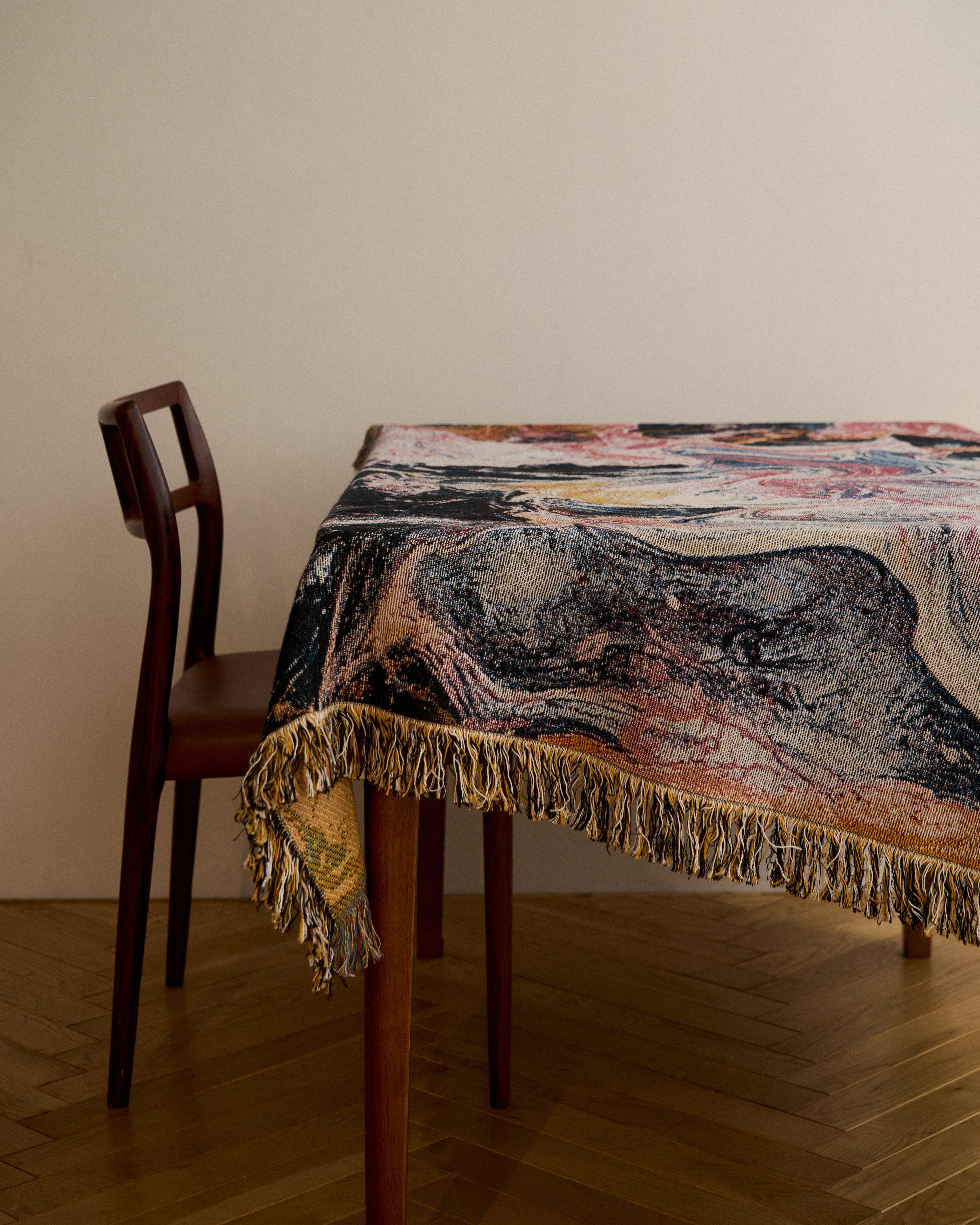 Pink Flow Throw Blanket : M