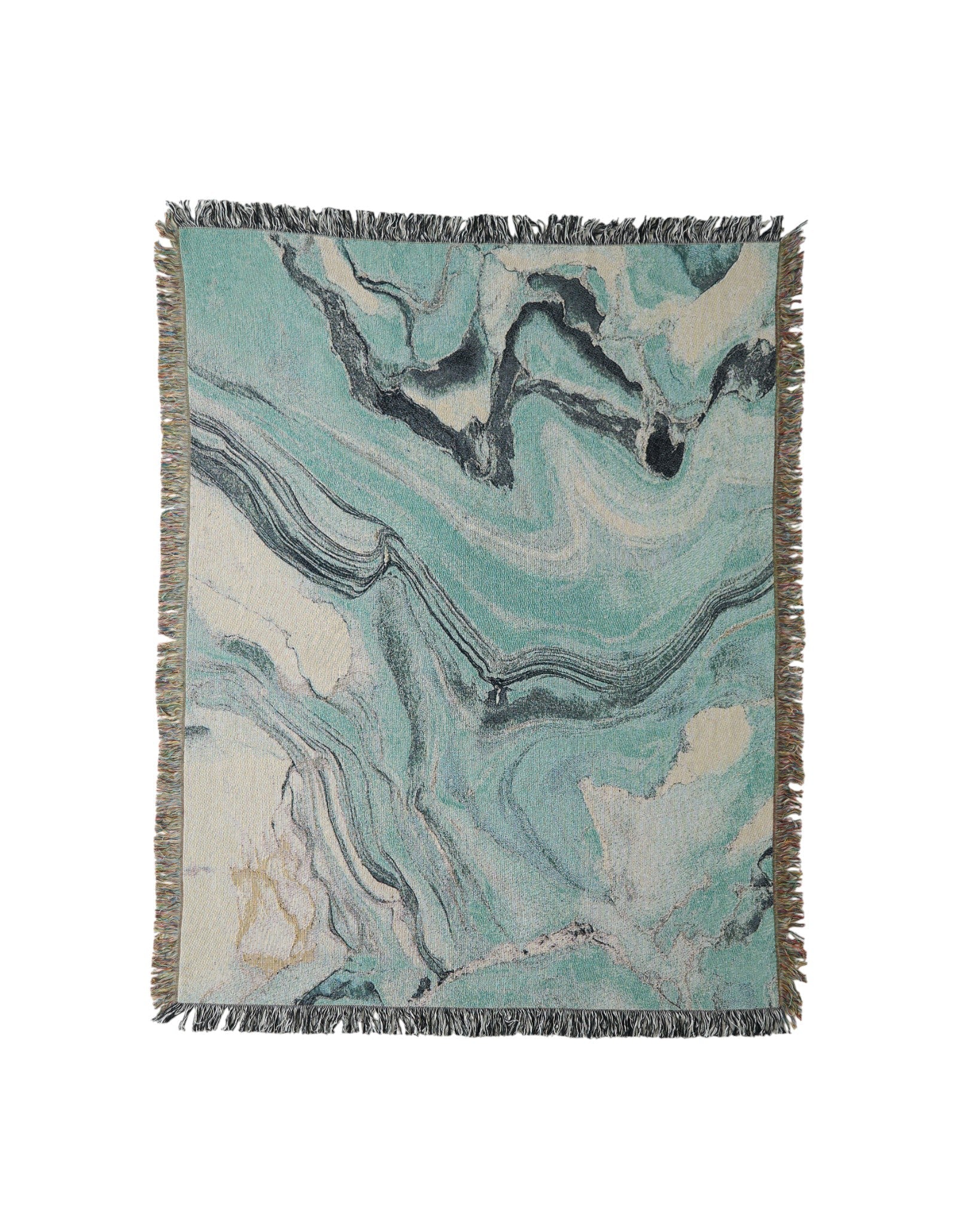 Sky Blue Flow Throw Blanket : M