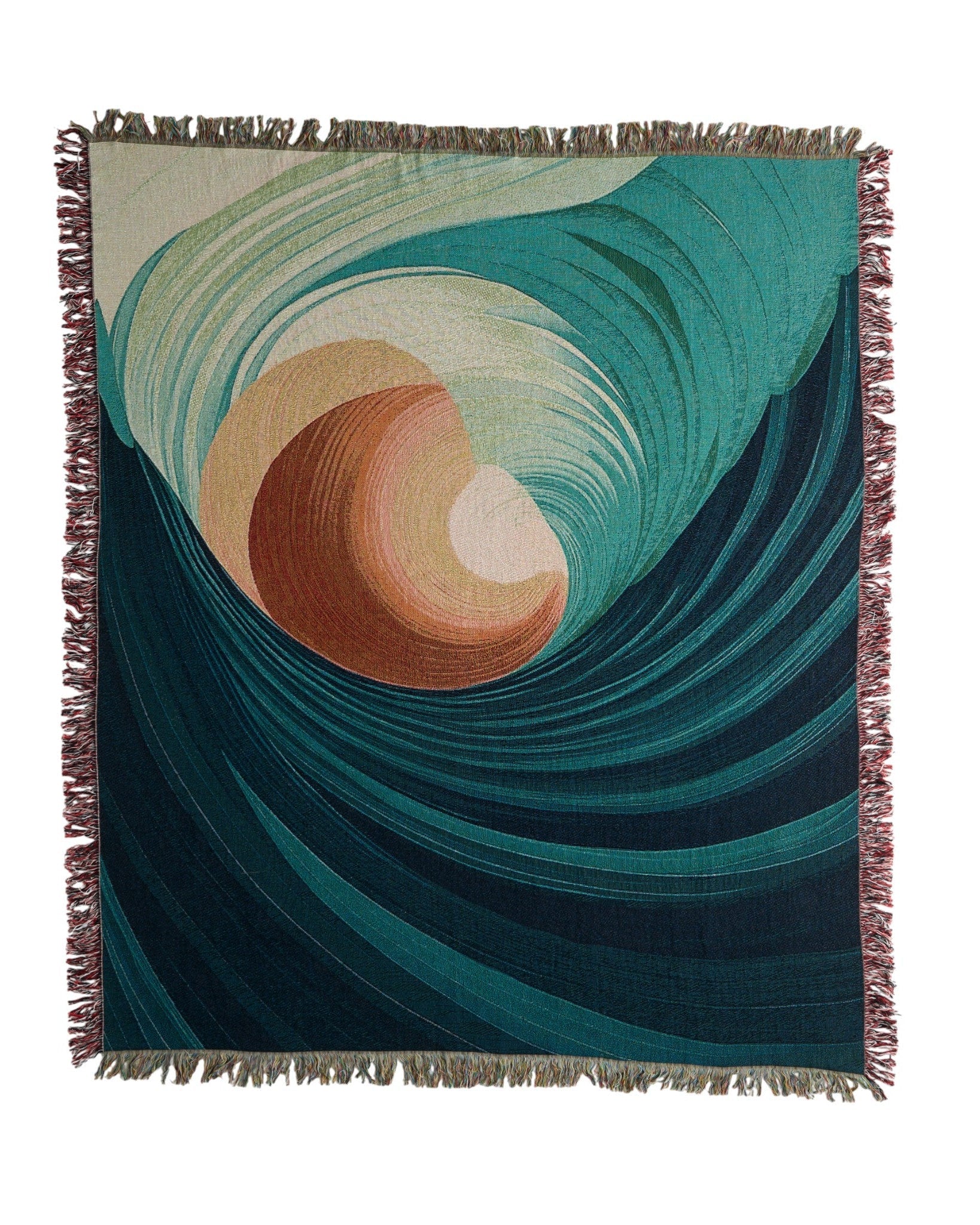 Fluid Spiral Throw Blanket : L