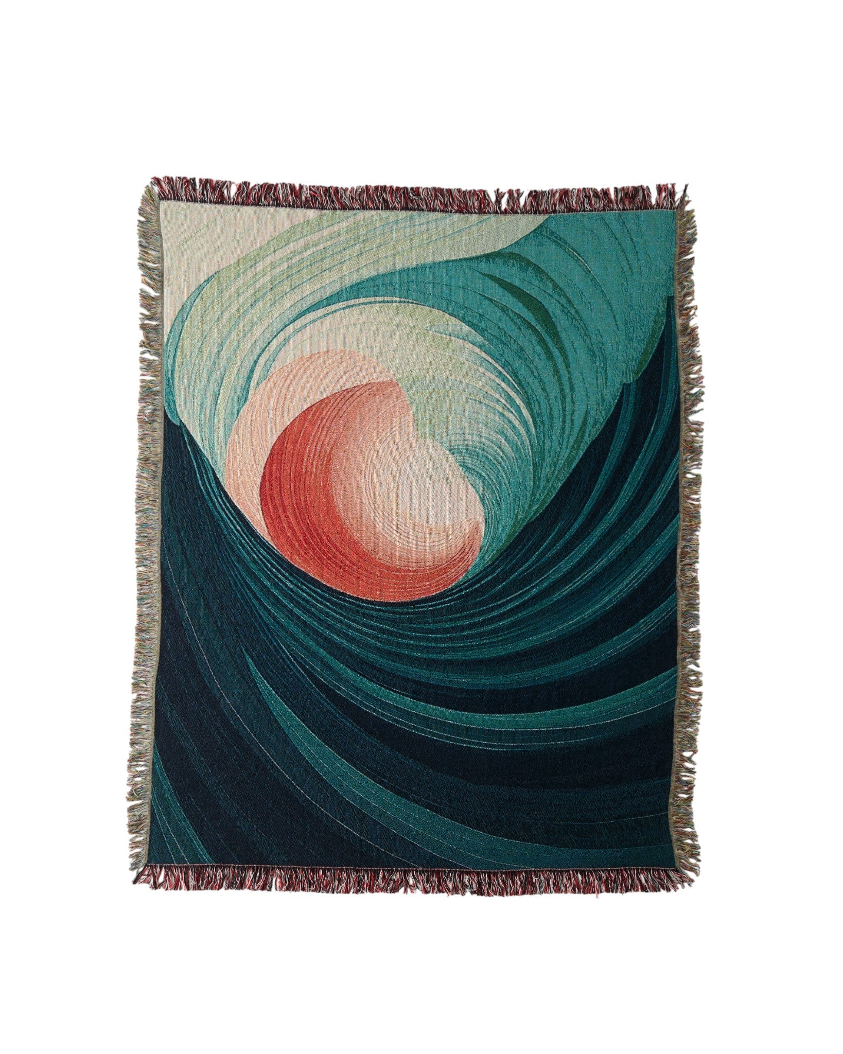 Fluid Spiral Throw Blanket : M