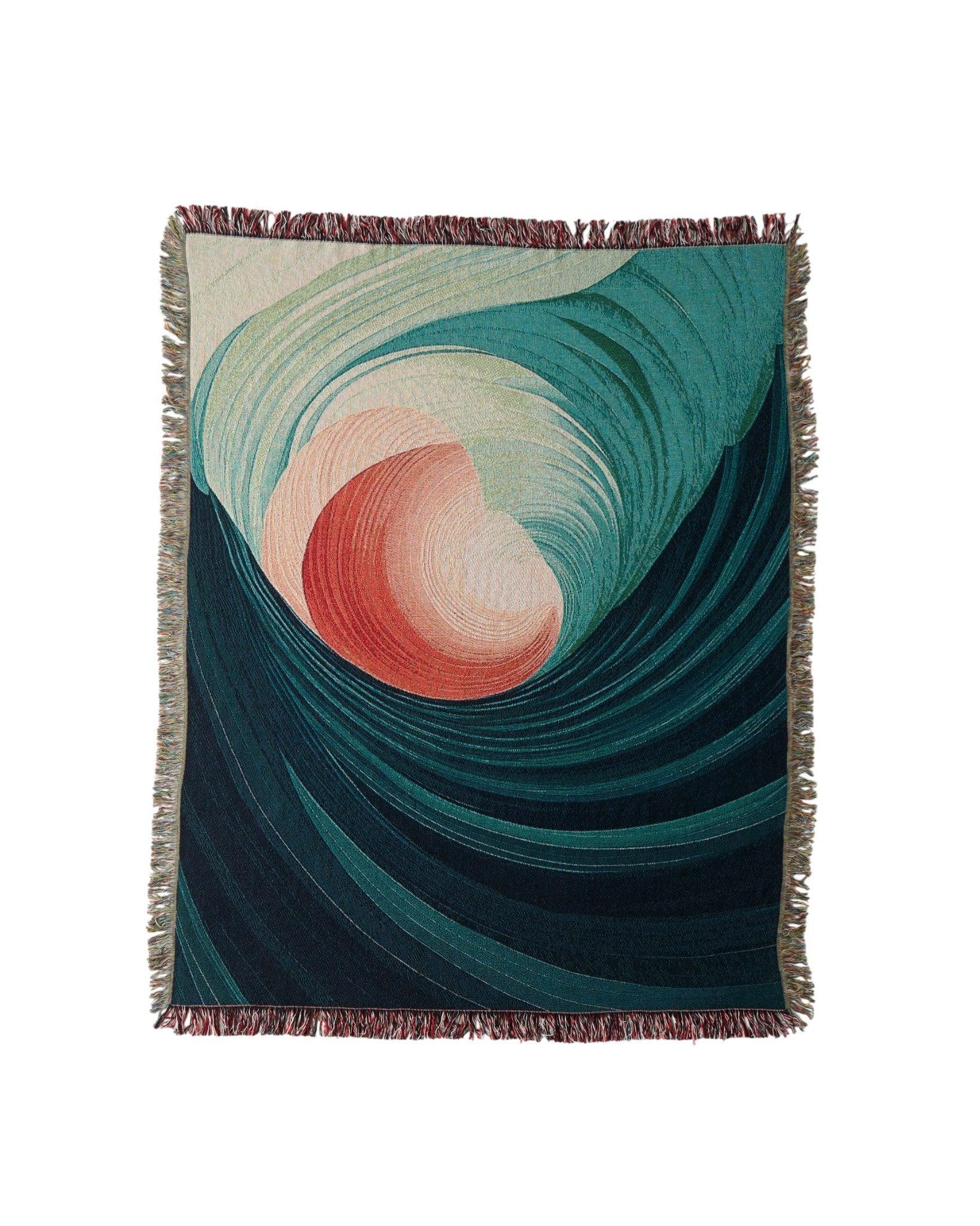 Fluid Spiral Throw Blanket : M