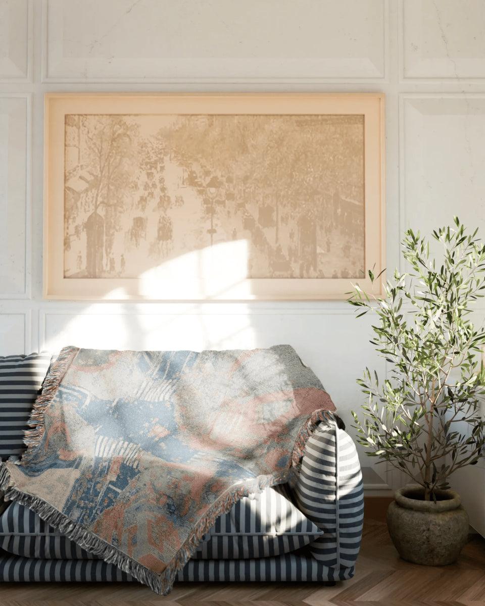 Tokyo Crossing Woven Throw Blanket - imperf