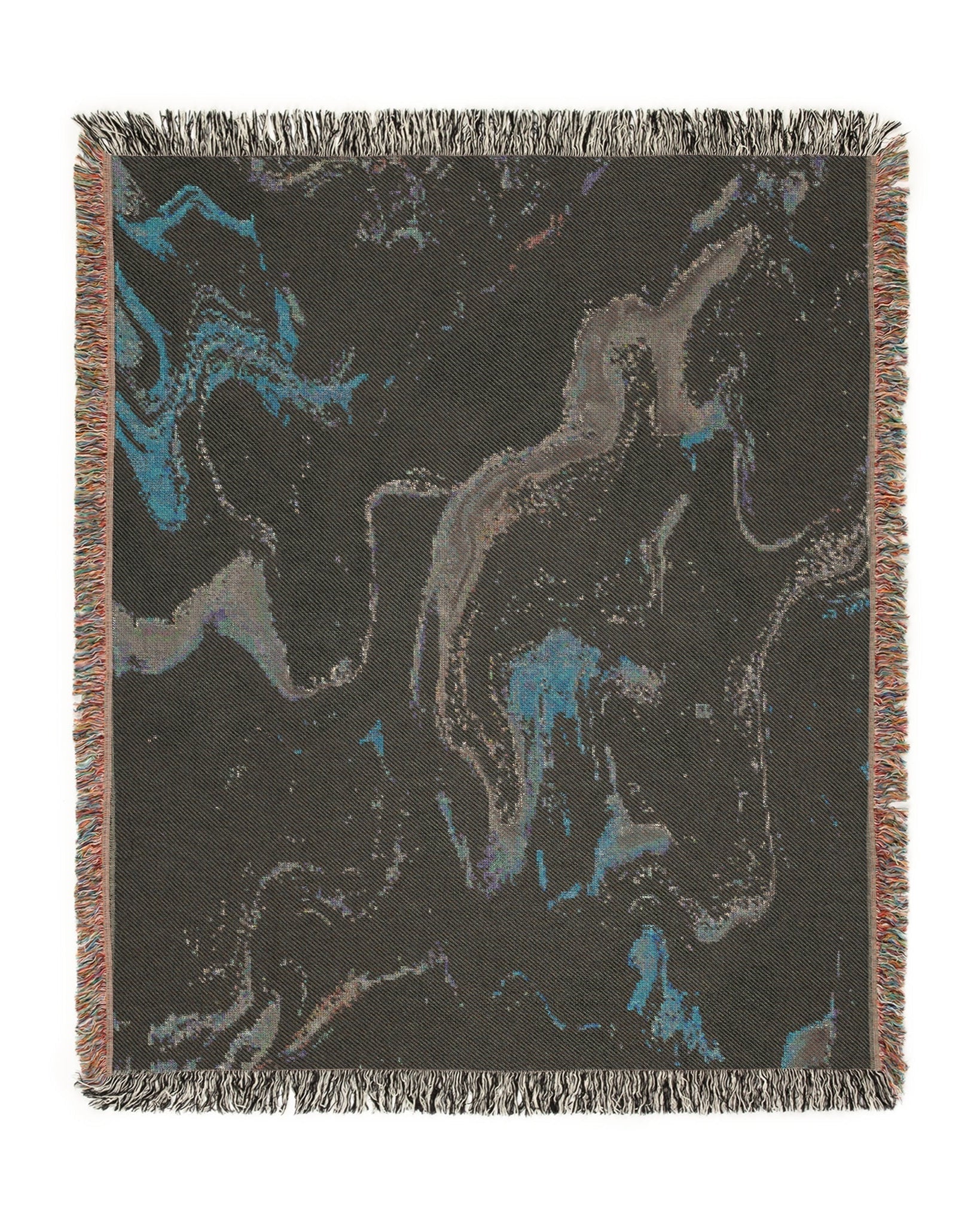 White Marble Woven Throw Blanket - imperf