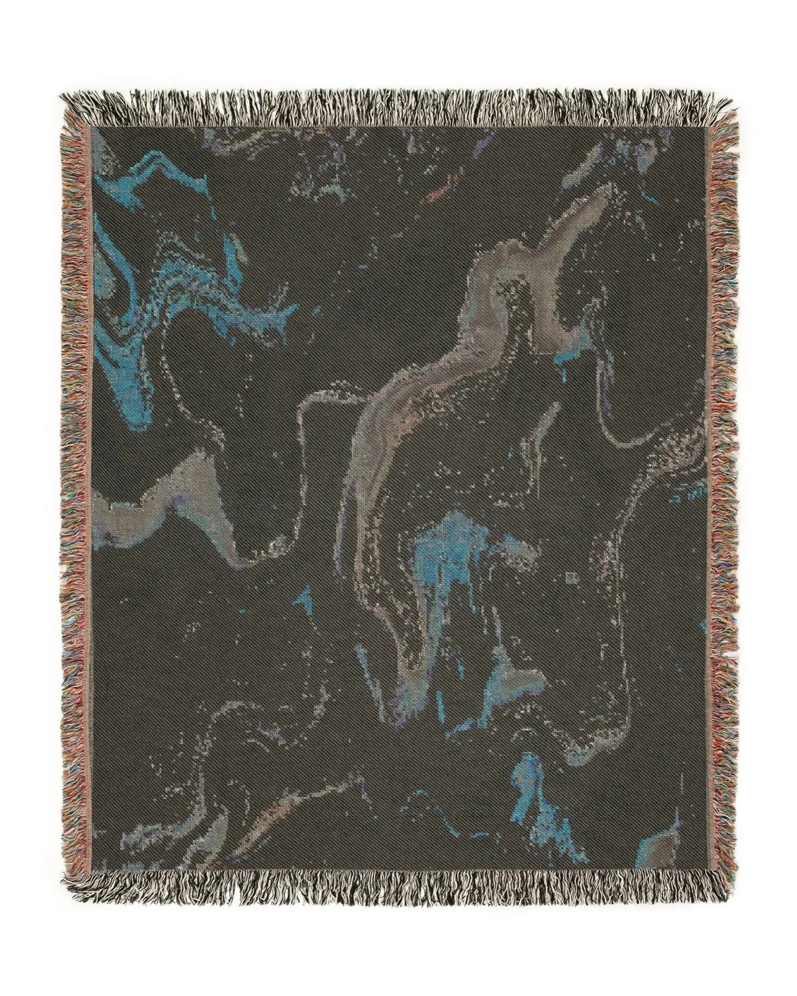 White Marble Woven Throw Blanket - imperf