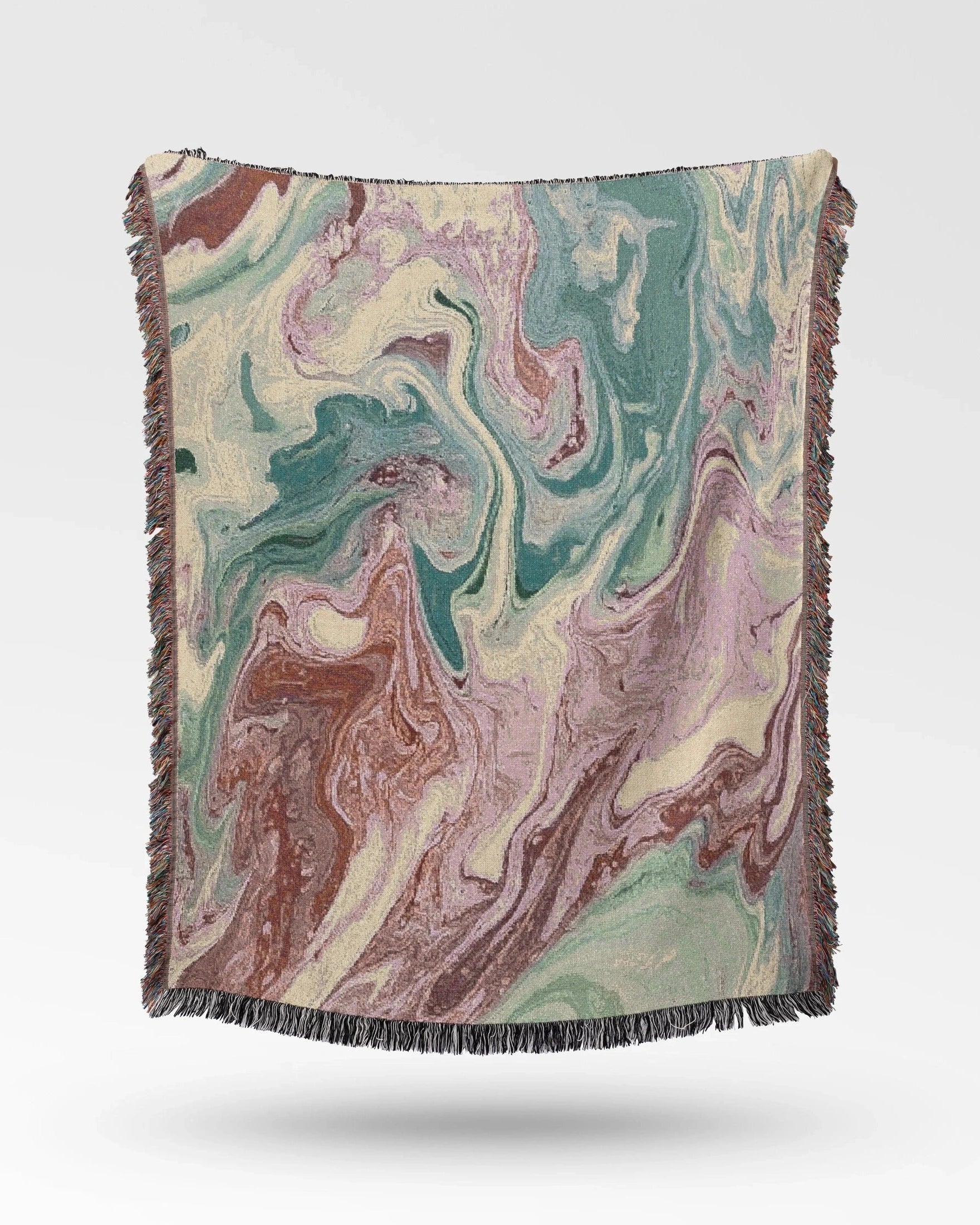 Pastel Marble Woven Throw Blanket 