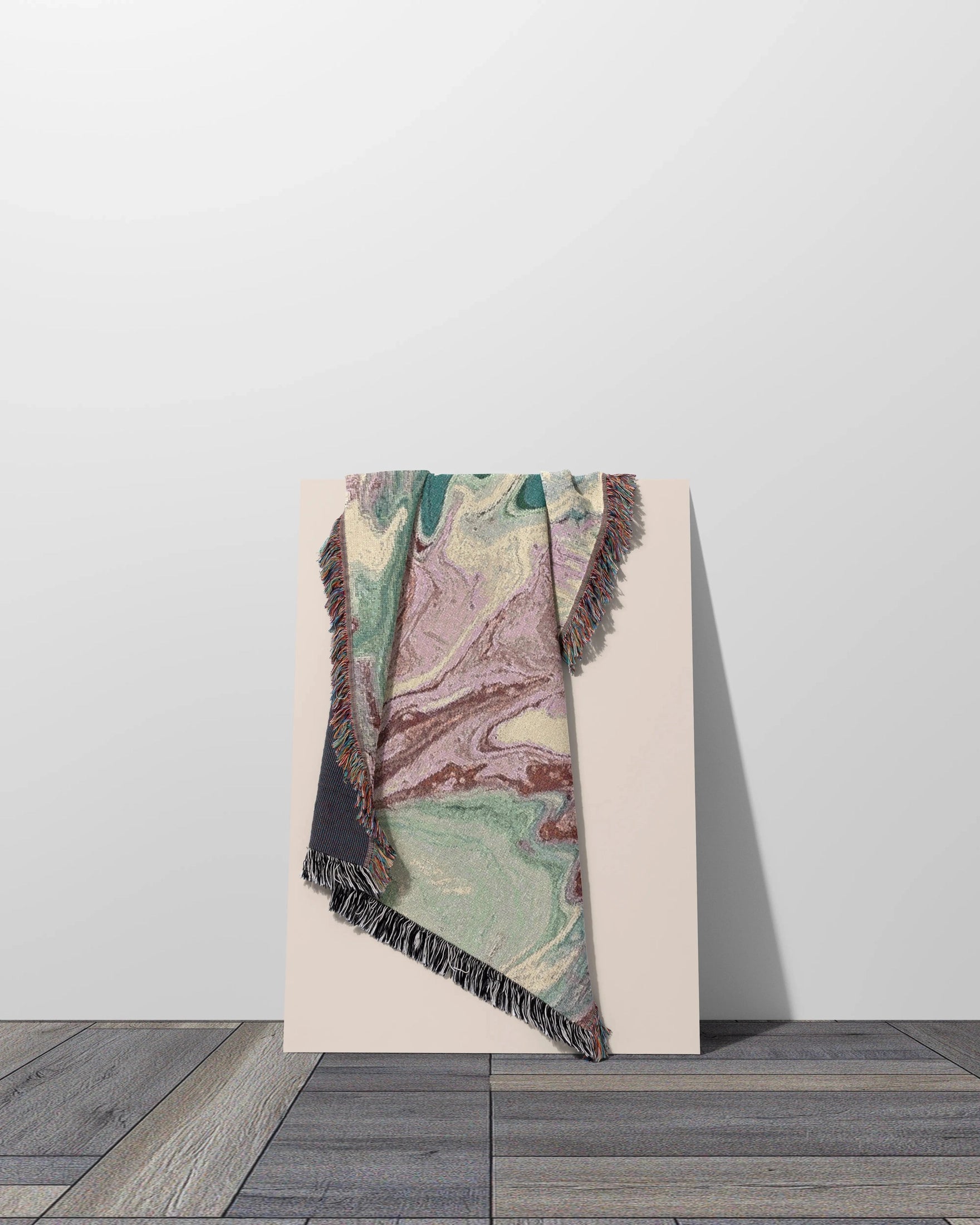 Pastel Marble Woven Throw Blanket 