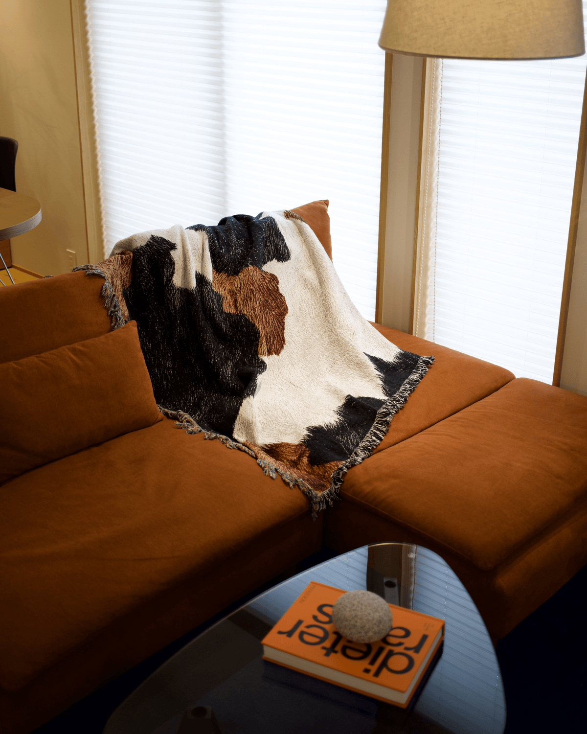 Cow Hide Throw Blanket : L